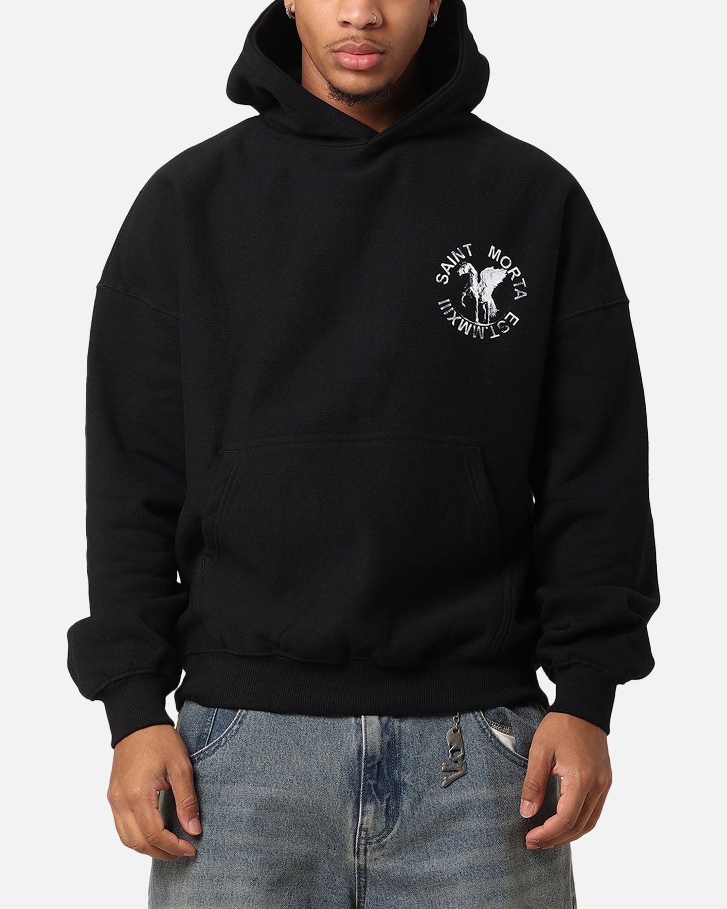 Saint Morta Pegasus Premium Hoodie Black、mySite、zt4zffjzw