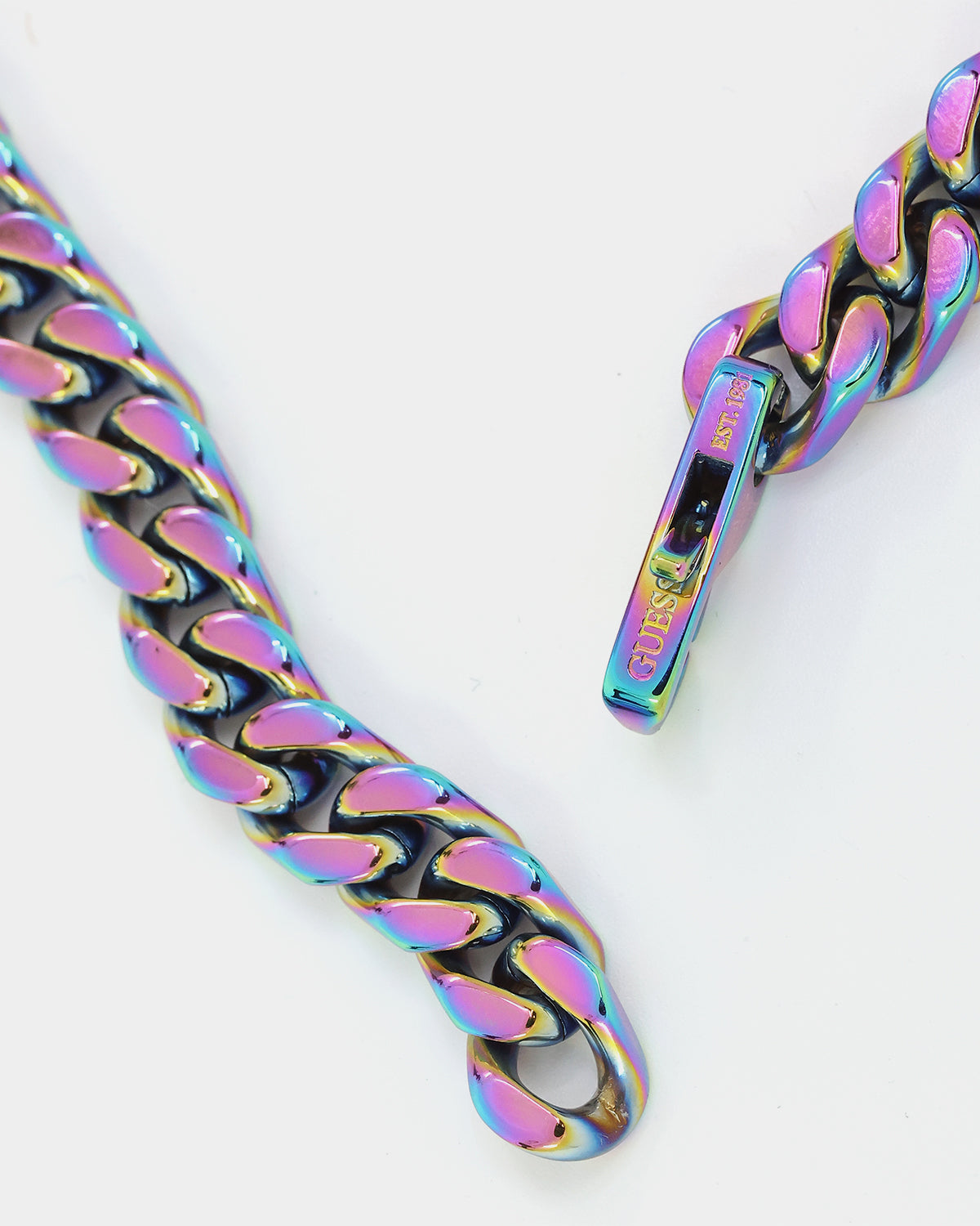 Guess Mainline 23 8mm Curb Chain Iridescent、mySite、zt4zffjzw