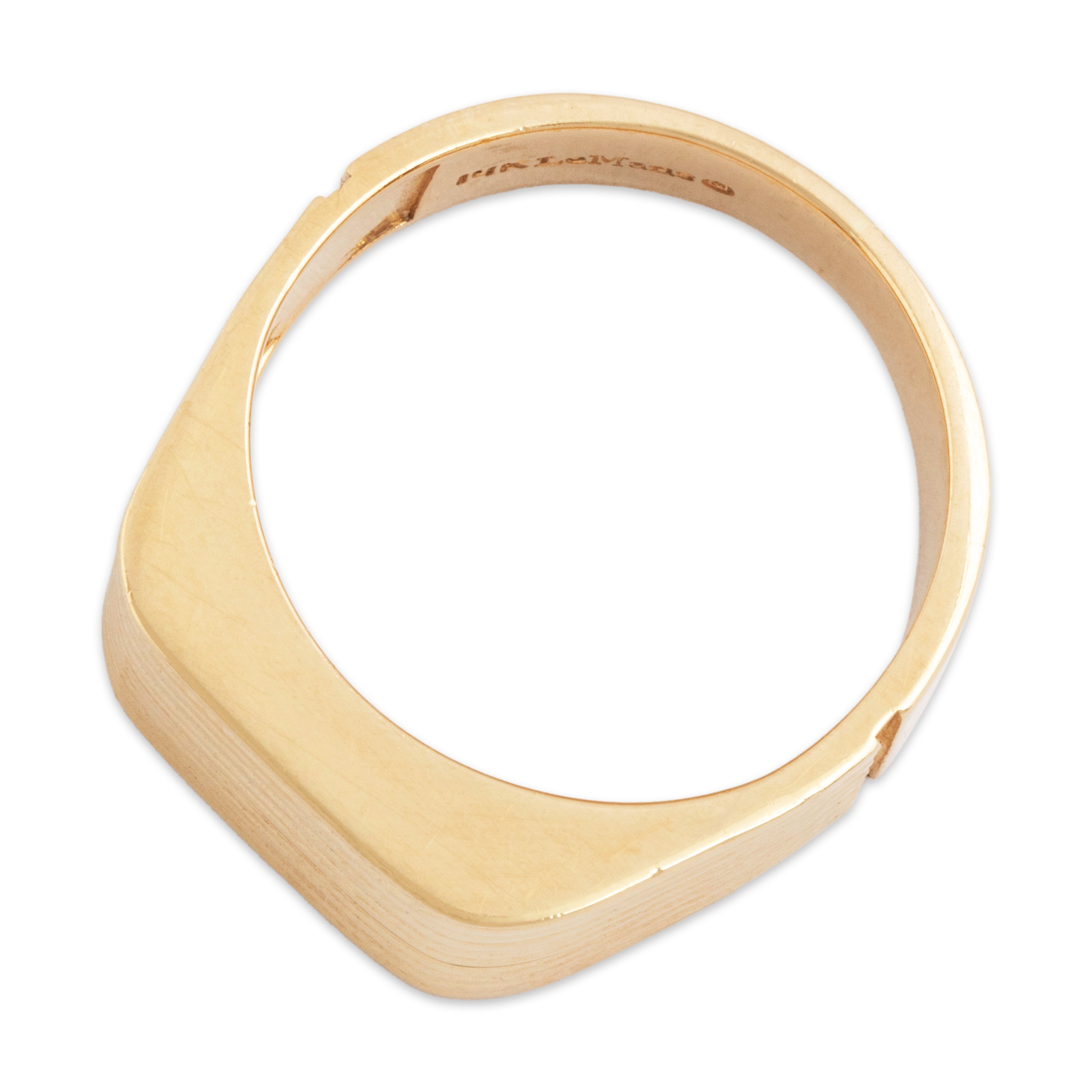 Vintage 14k Yellow Gold Architectural Band Ring 9.00、mySite、hinf8tx79