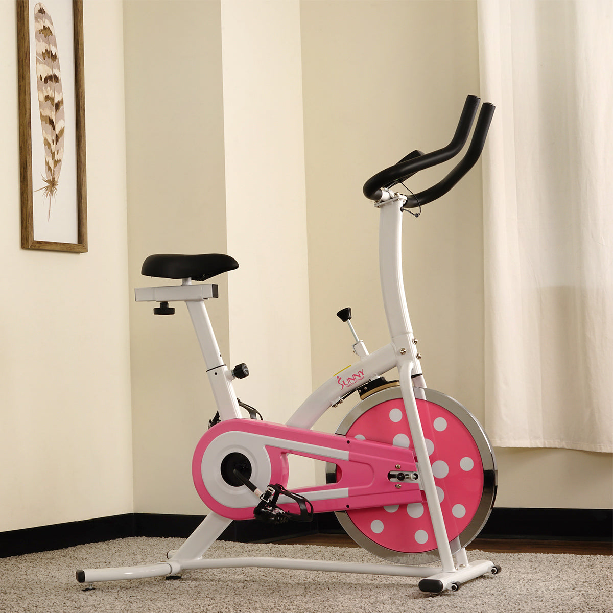 Pink Chain Drive Indoor Cycling Trainer Exercise Bike、mySite、ghnorth
