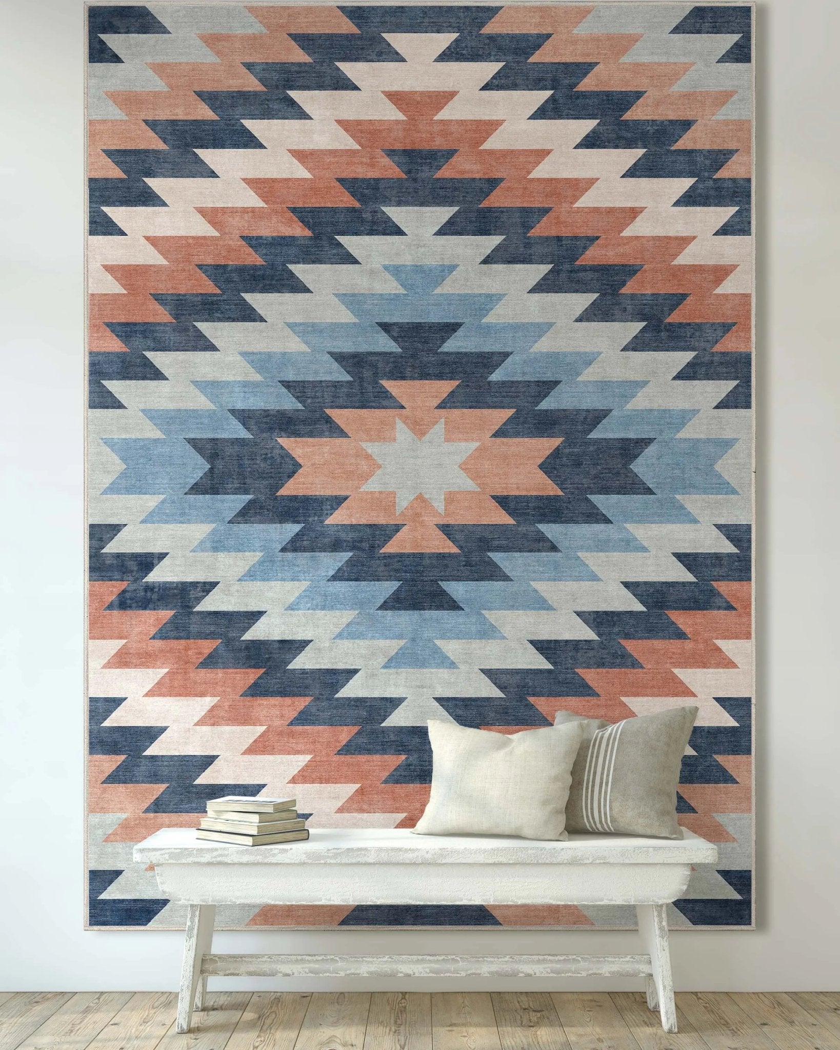 Albuquerque Southwestern Medallion Flat-Weave Rug、mySite、gigharbornorthrealestate