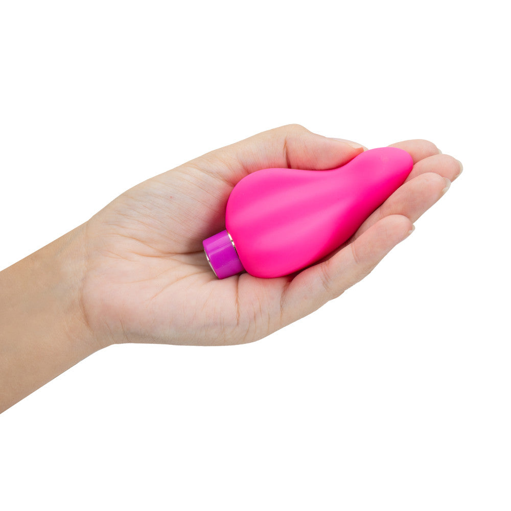 Aria By Blush® | Epic AF: Curved Fuchsia Silicone Vibrator with Powerful RumboTech™ Technology、mySite、bottomscart