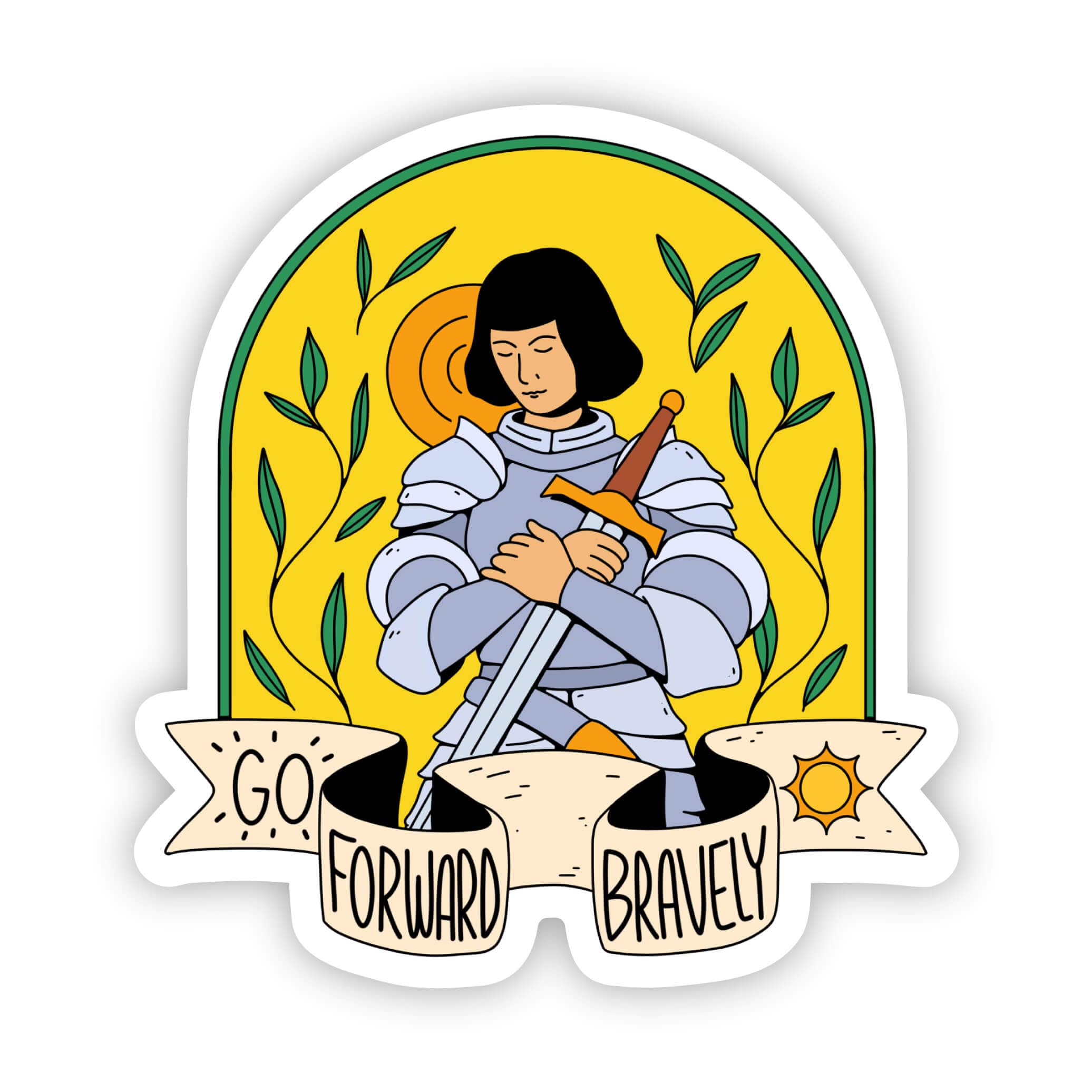  Go forward bravely Joan of Arc sticker、mySite、ghnorth