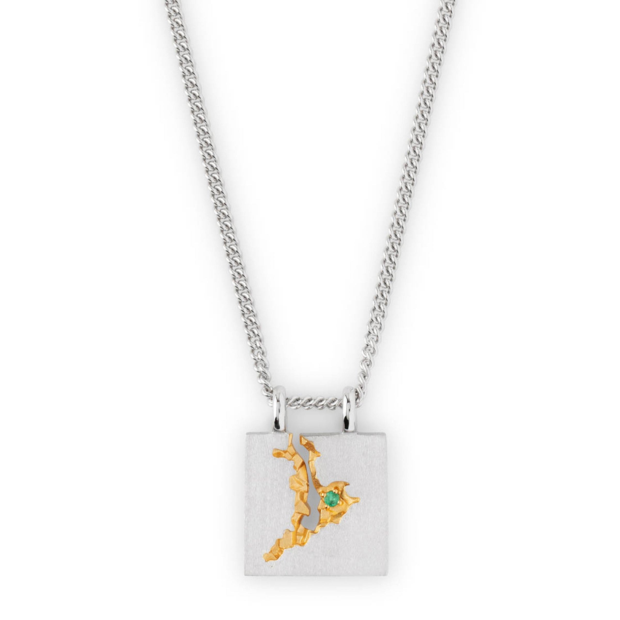 MINED PENDANT EMERALD NECKLACE、mySite、zt4zffjzw