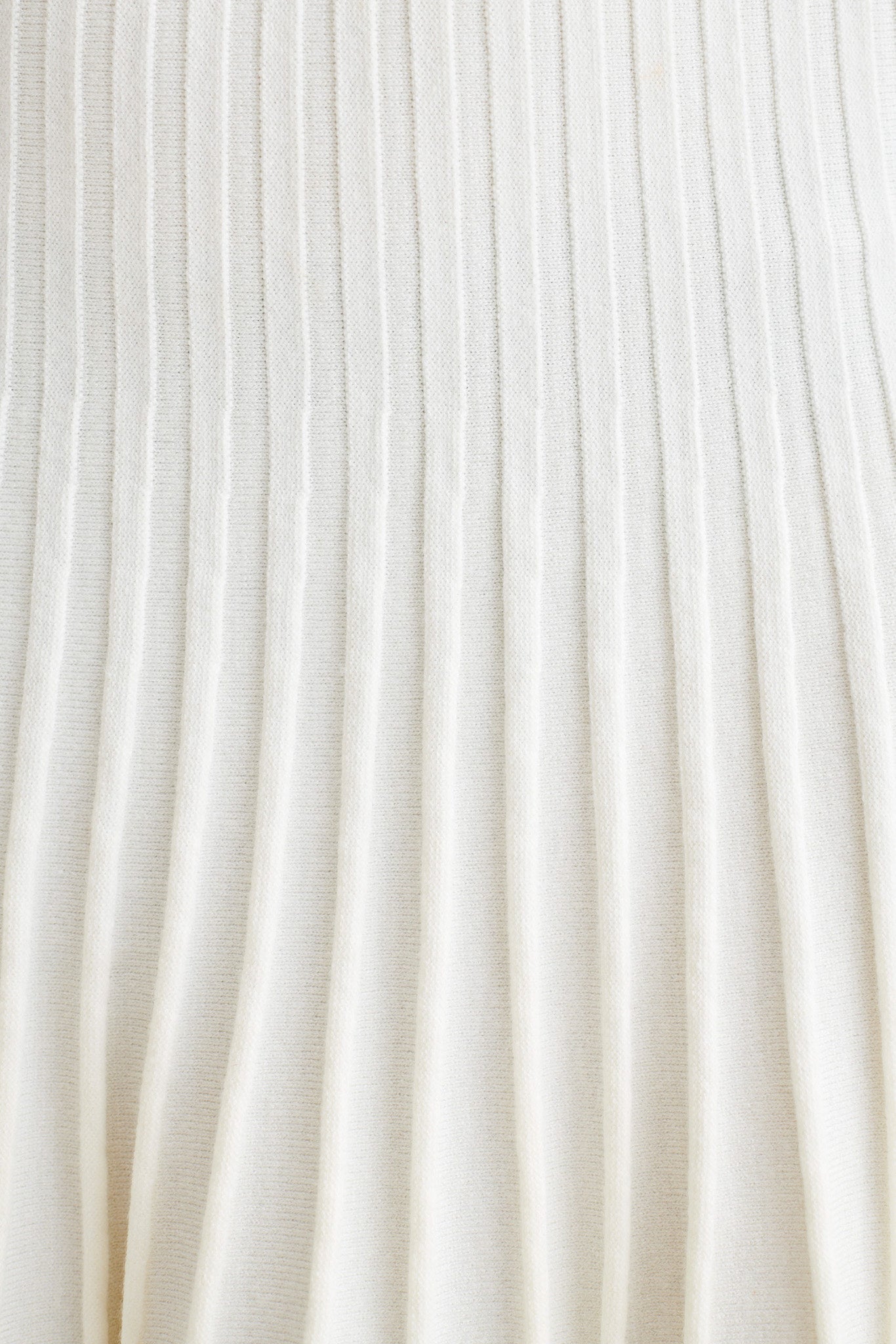 Jolene Contrast Pleated Knit Mini Skirt - White、mySite、solidvoid