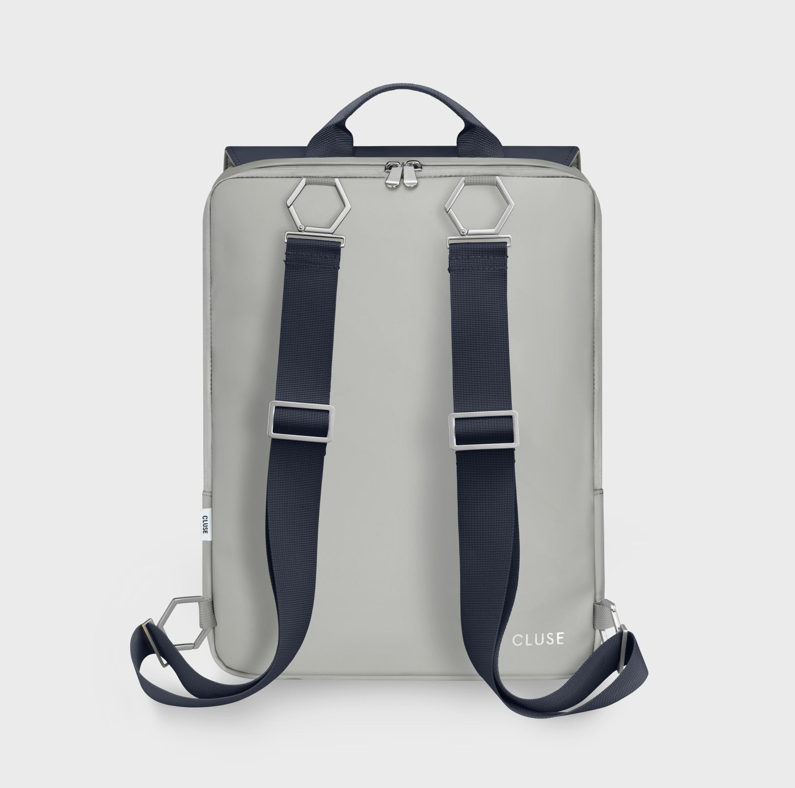 Le Réversible Backpack, Light Grey Navy, Silver Colour、mySite、botmansion
