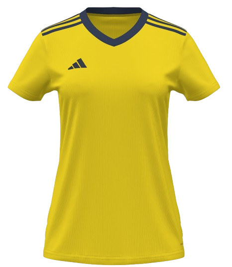 adidas Women's Entrada 22 Custom Jersey FC Montco - Yellow、mySite、noshort