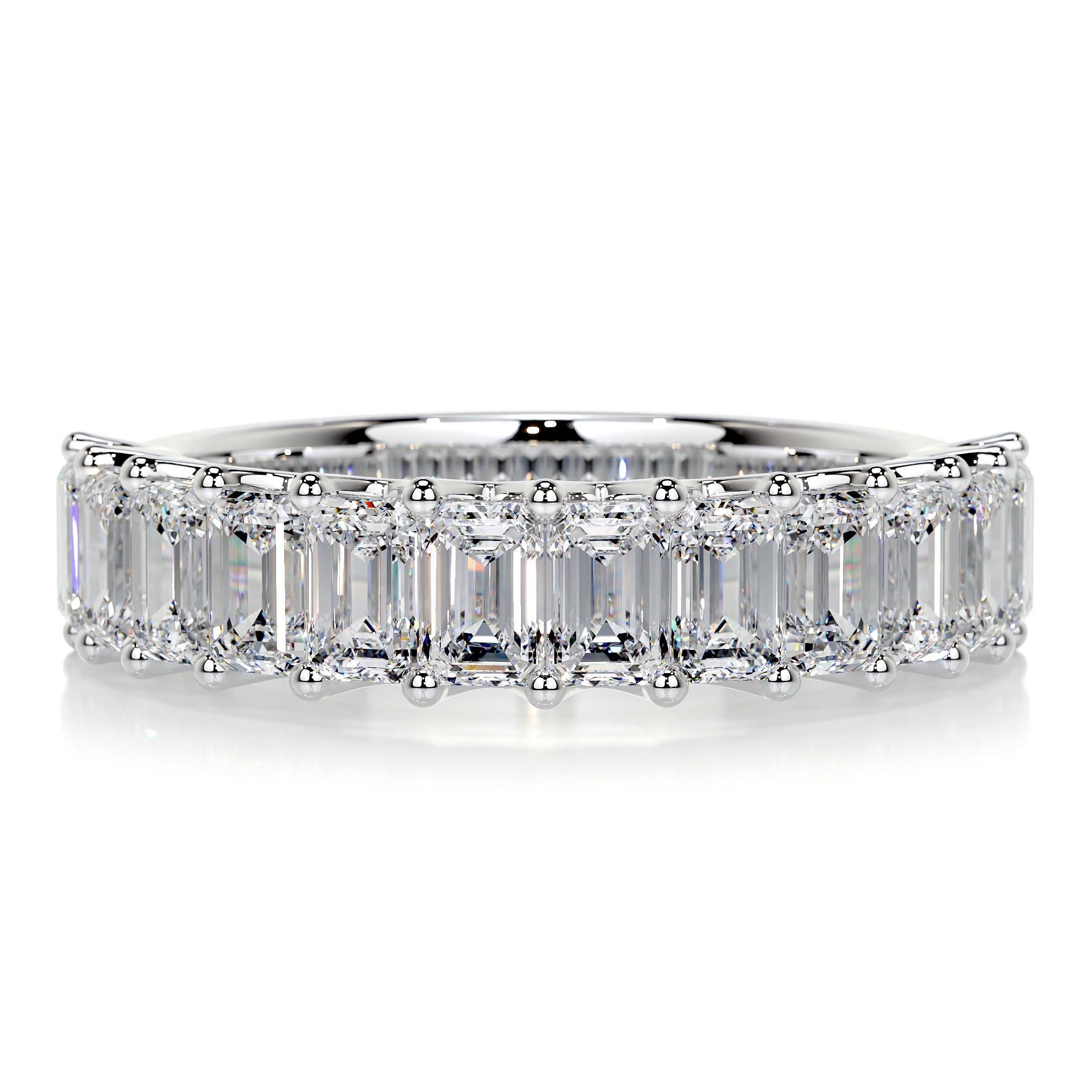 Gina Half Eternity Wedding Ring -14K White Gold (RTS)、mySite、hinf8tx79