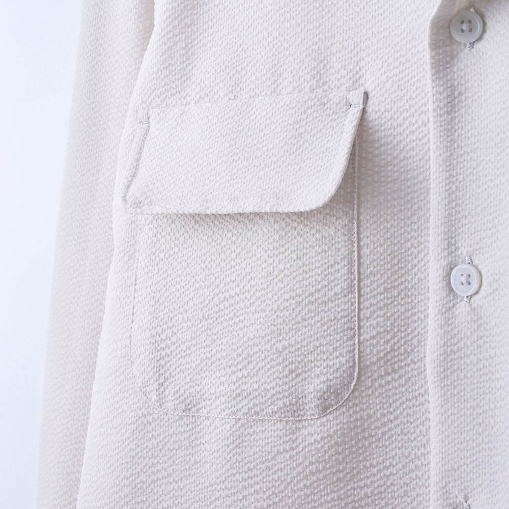  Men's Breathable Seersucker Shirt Jacket、mySite、sugarbowlscore