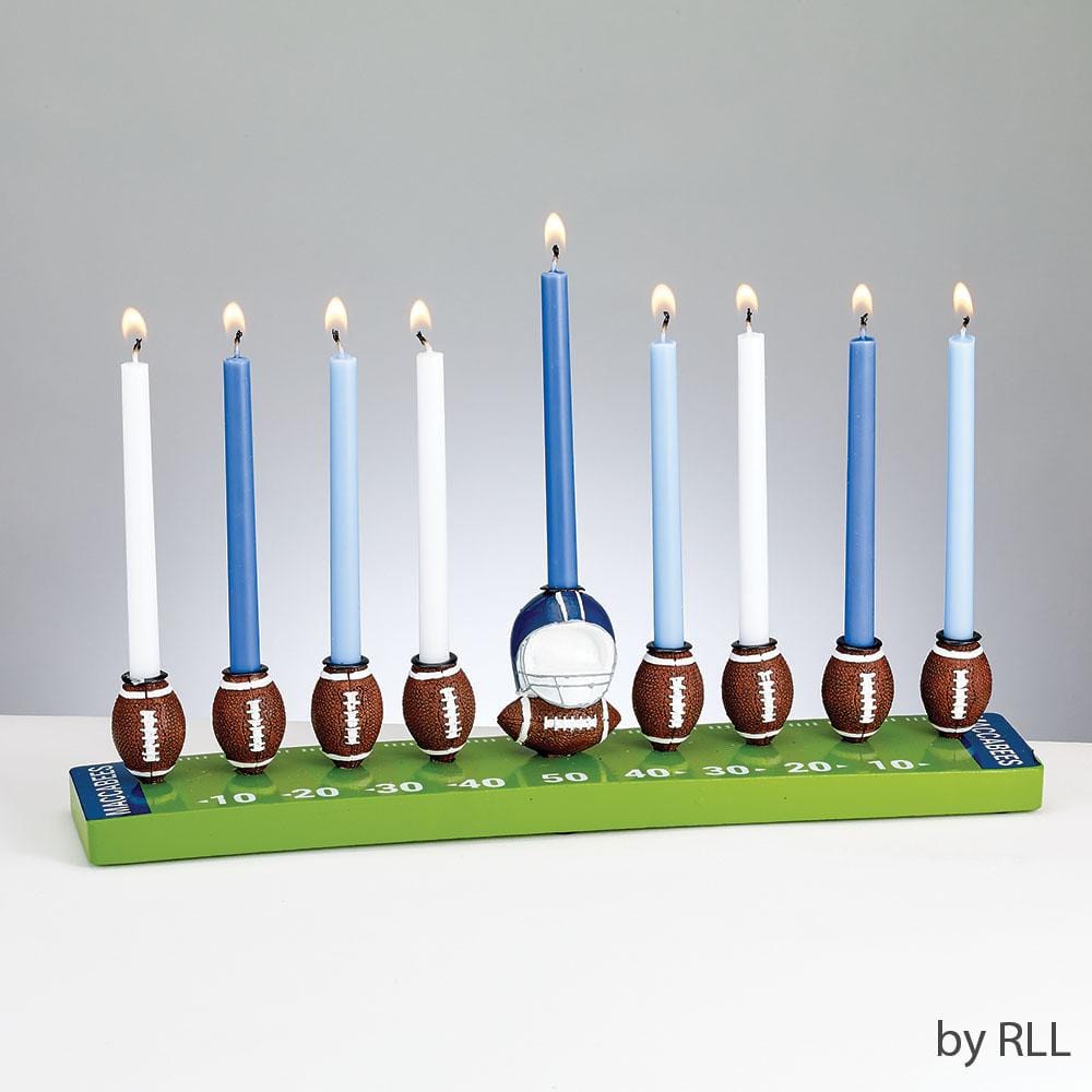 Hand-Painted Resin Football Menorah、mySite、topwebapps