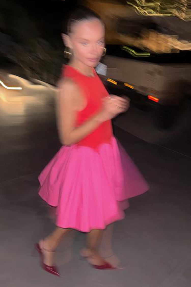 Red and Pink Mini Monika Dress、mySite、solidvoid