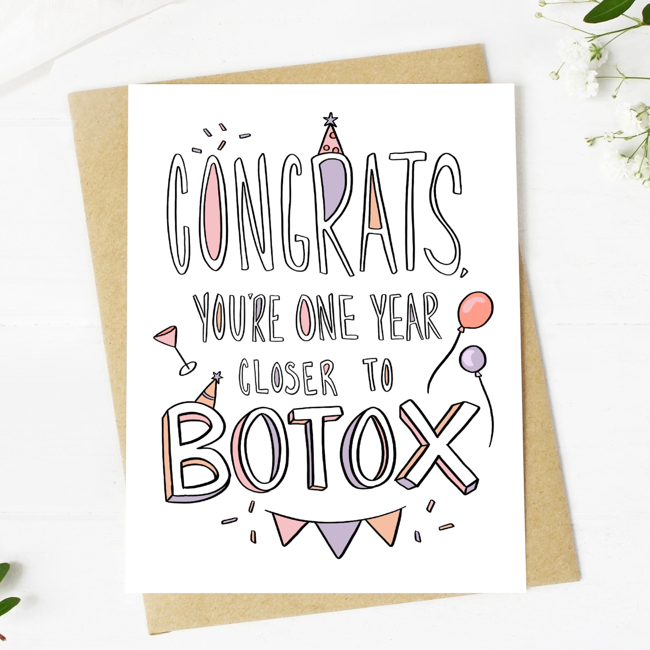  Congrats You're One Year Closer To Botox Birthday Card、mySite、ghnorth