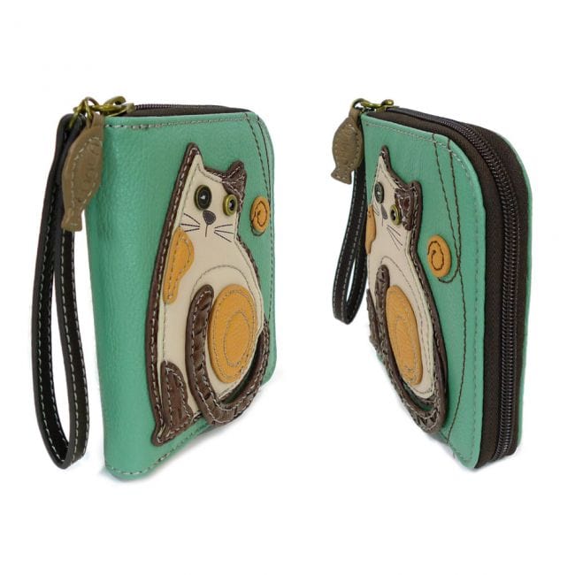LAZZY CAT - Calico Kitty ZIP AROUND WALLET* by Chala、mySite、g9winljtr