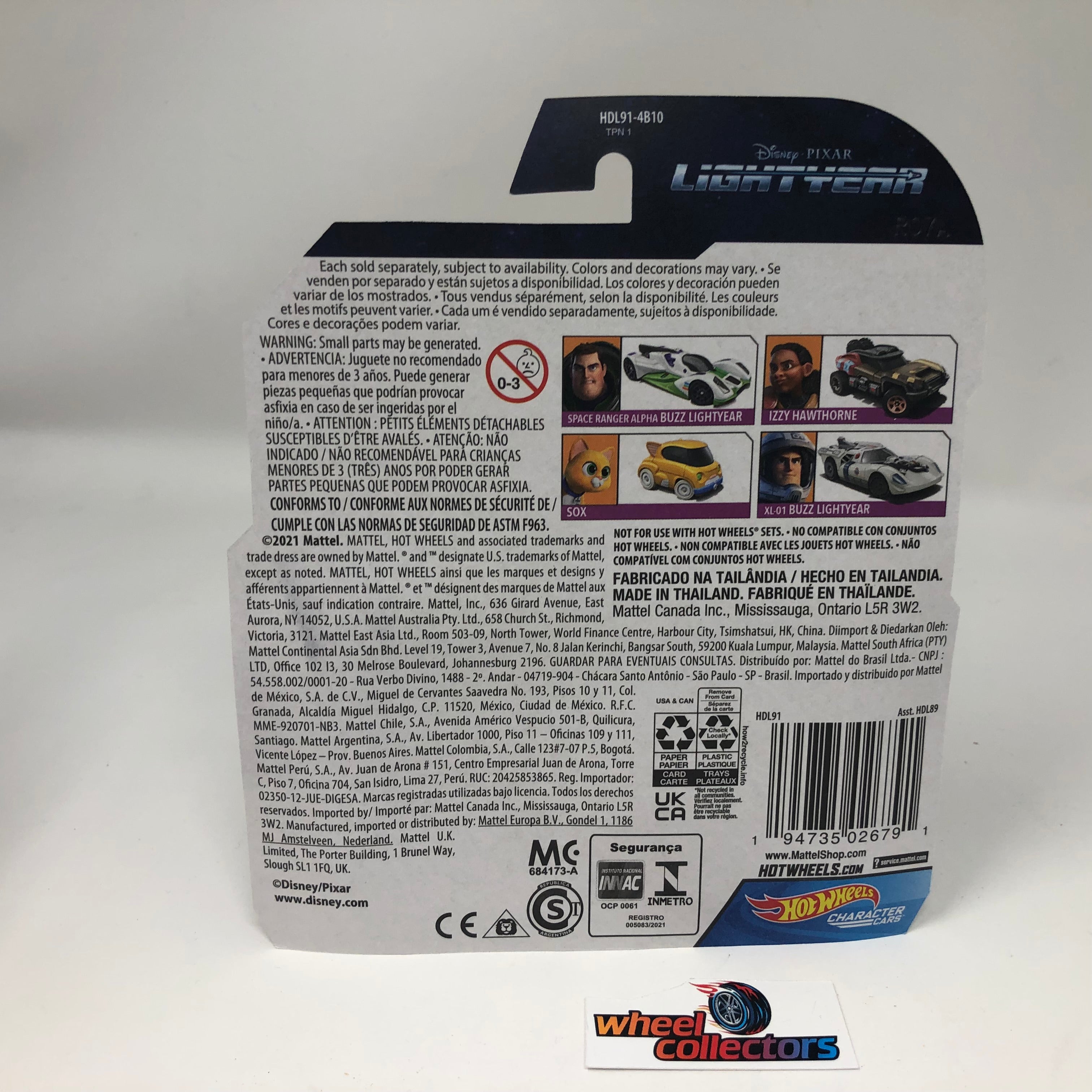 Sox * 2022 Hot Wheels Disney Pixar LIGHTYEAR Character Cars、mySite、hgirdovlk