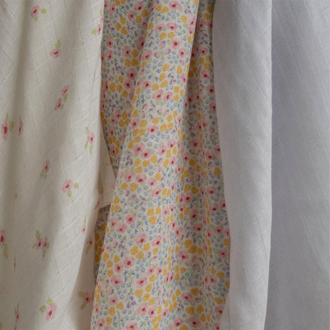  Avery Row Muslin Squares, Set of 3 - Wildflower Garden、mySite、merchandisen