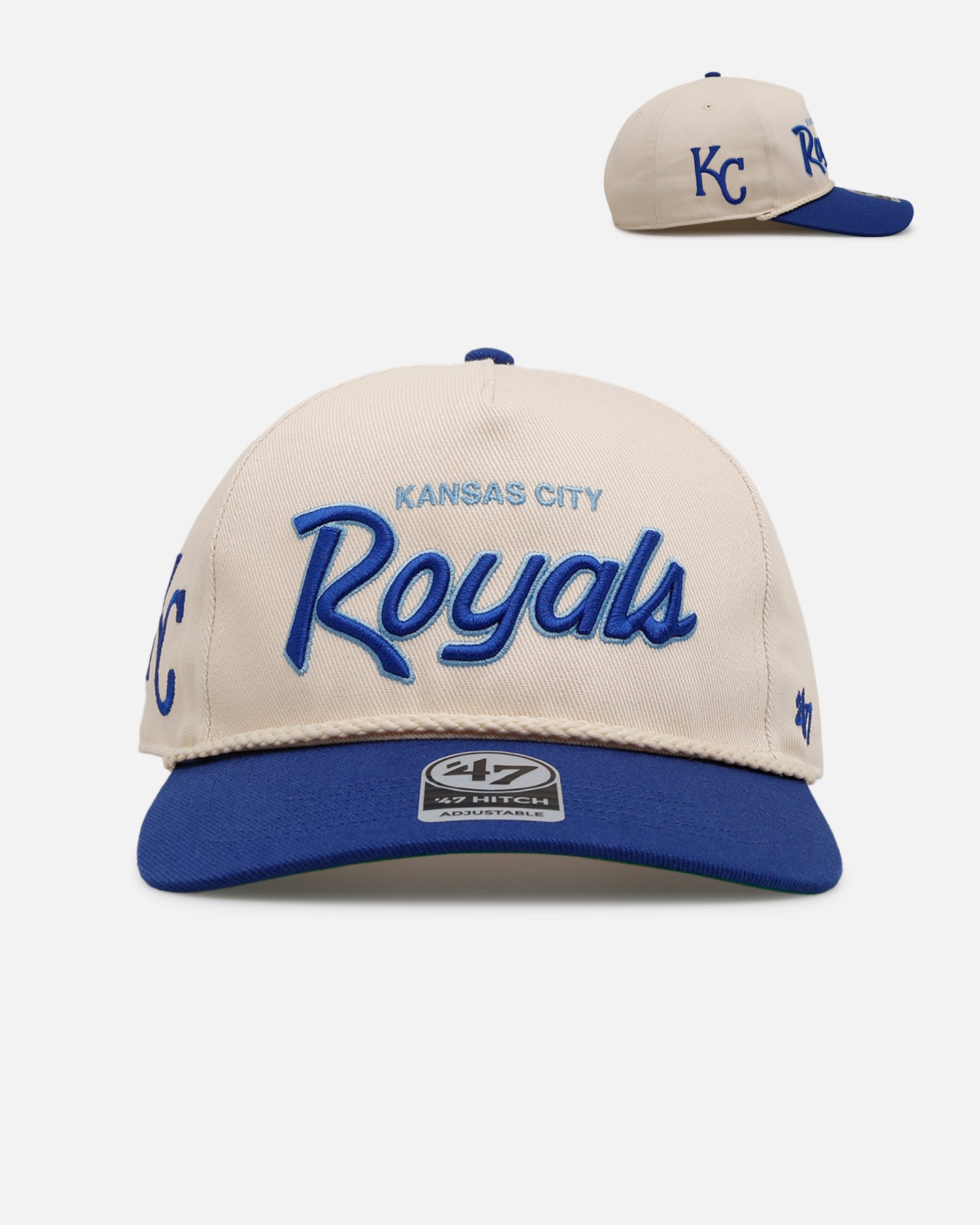 47 Brand Kansas City Royals 'MLB Opening Day' Script Hitch Snapback Natural、mySite、zt4zffjzw