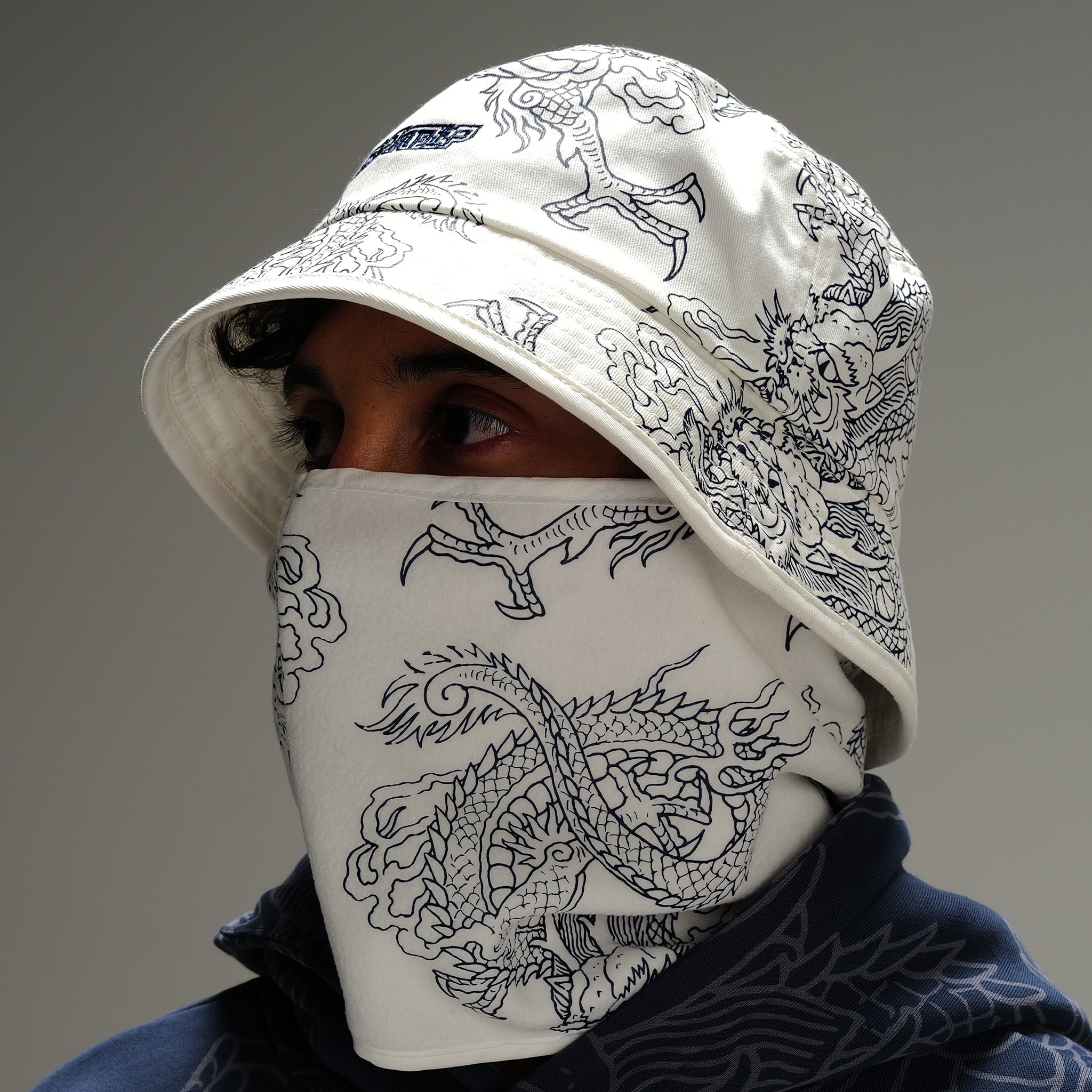  Haku Face Mask Bucket Hat (White)、mySite、merchandisen