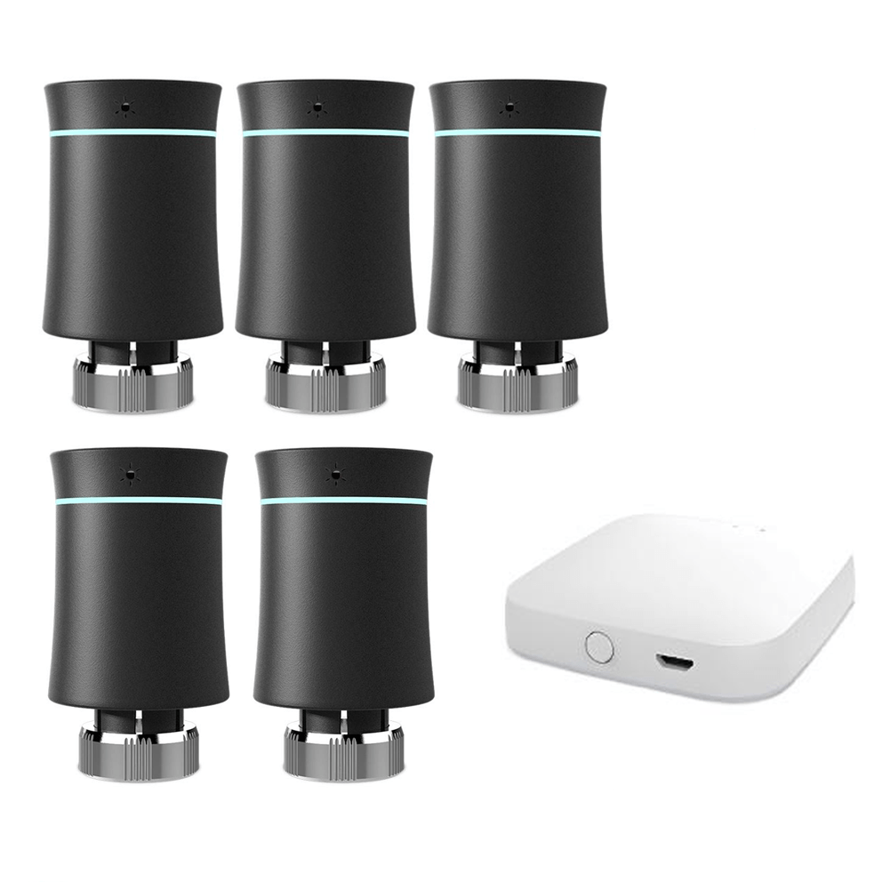 MOES ZigBee Smart Radiator Valves Tuya Save Energy Black White TRV BRT 100 Mini Soft Touching Thermostatic Valve、mySite、fannypackpong