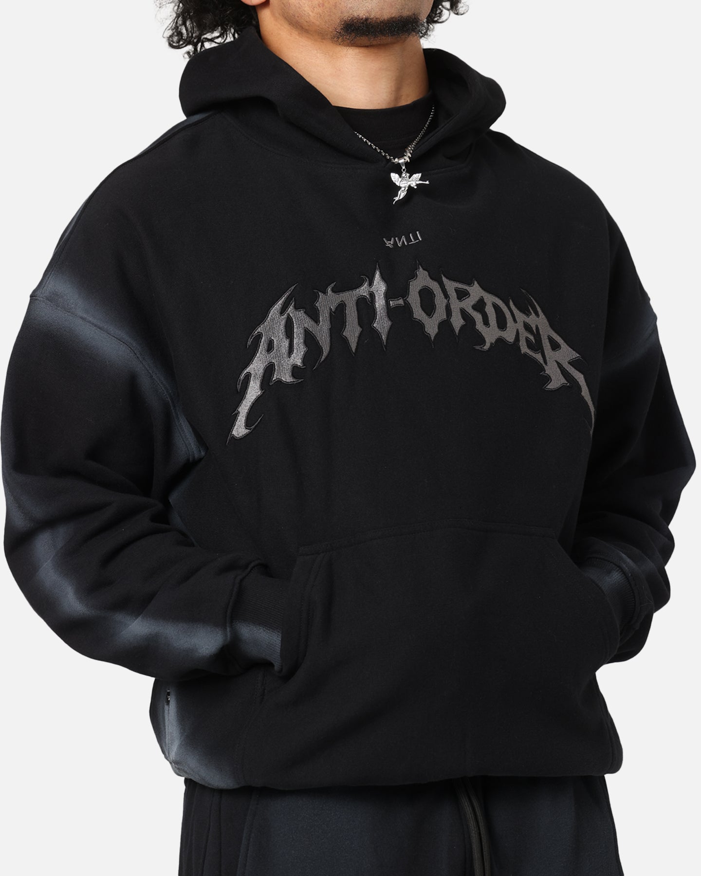 The Anti Order Mosh Boxy Hoodie Sunfade Black/Grey、mySite、zt4zffjzw