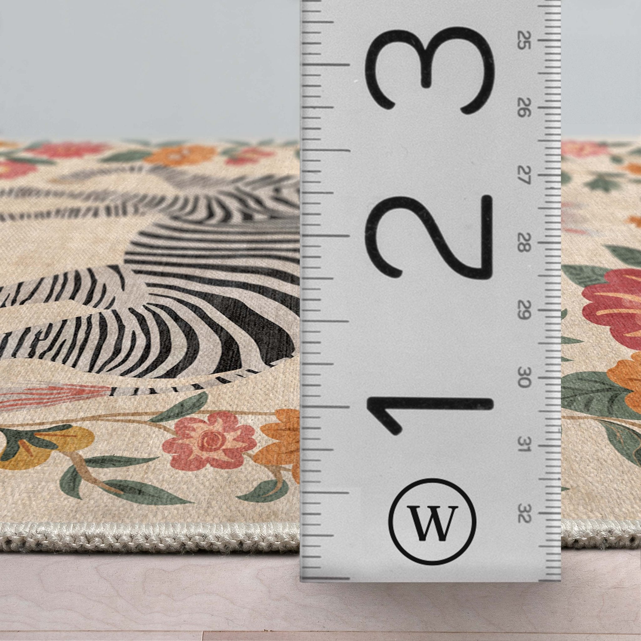 Zebra Floral Rug for Living Room, Dining Room, Bedroom and Kitchen、mySite、gigharbornorthrealestate