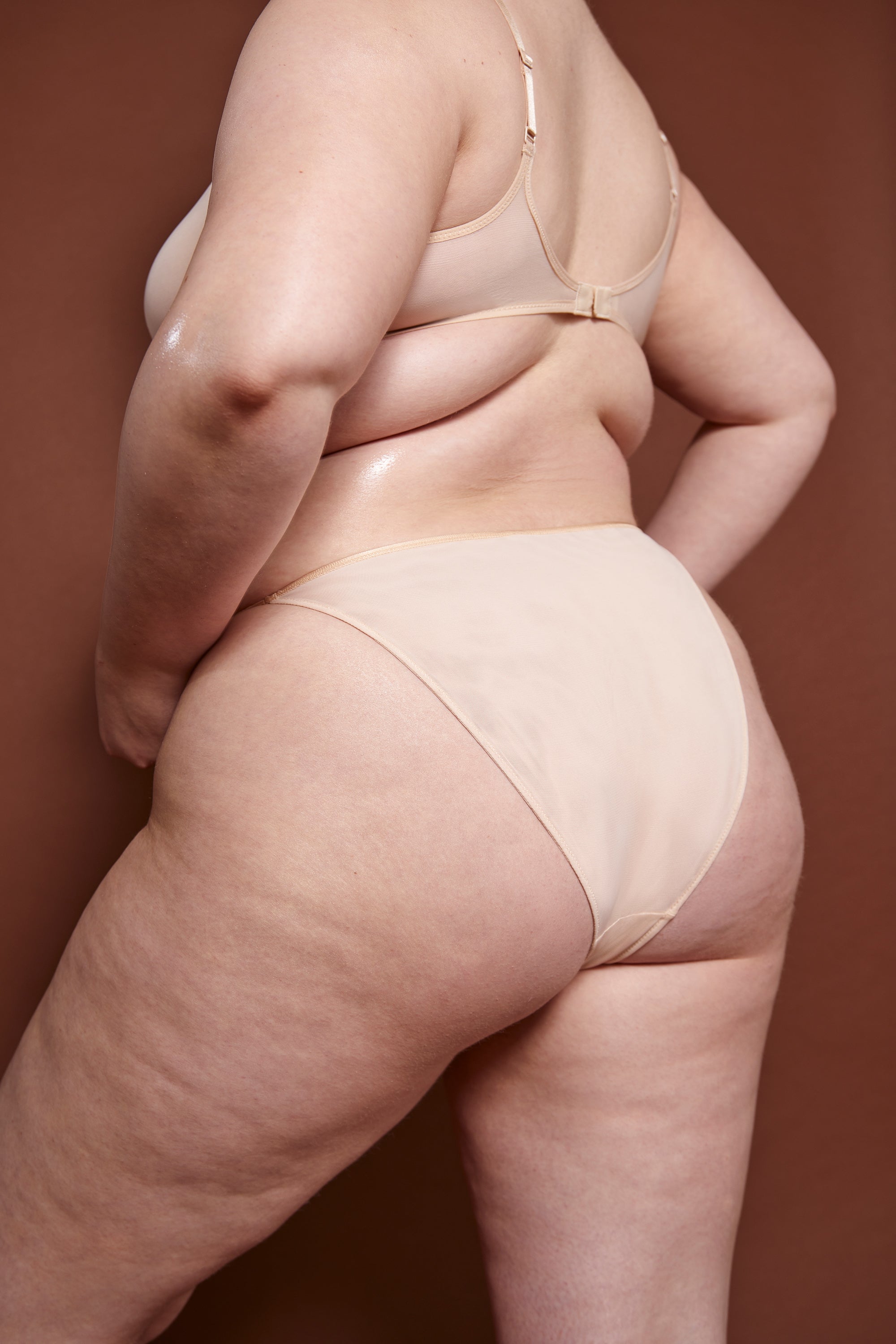 Soft Mesh Single Layer Triangle Bra in Beige、mySite、solidvoid