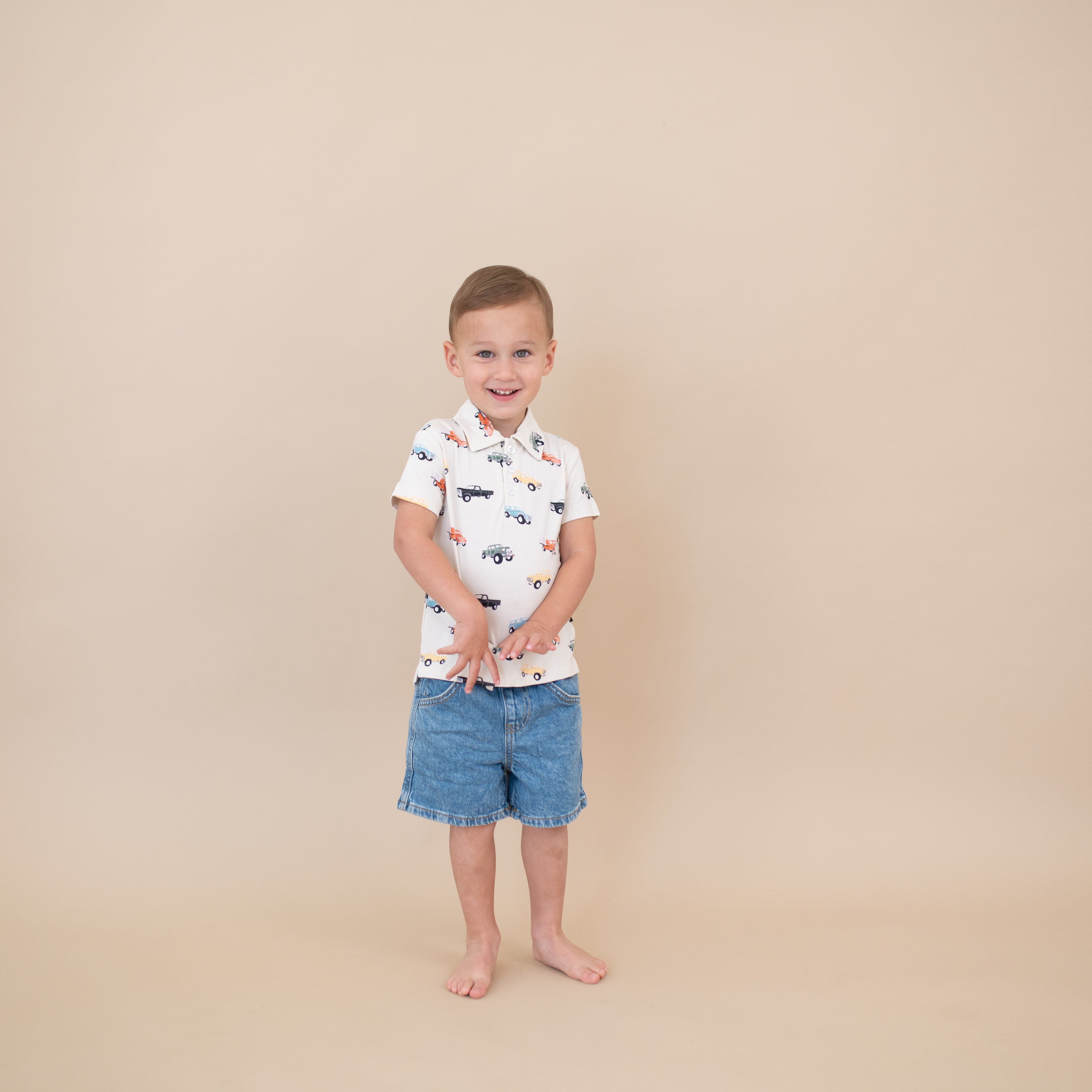  Toddler Short Sleeve Polo in Vintage Truck、mySite、layawaytickets