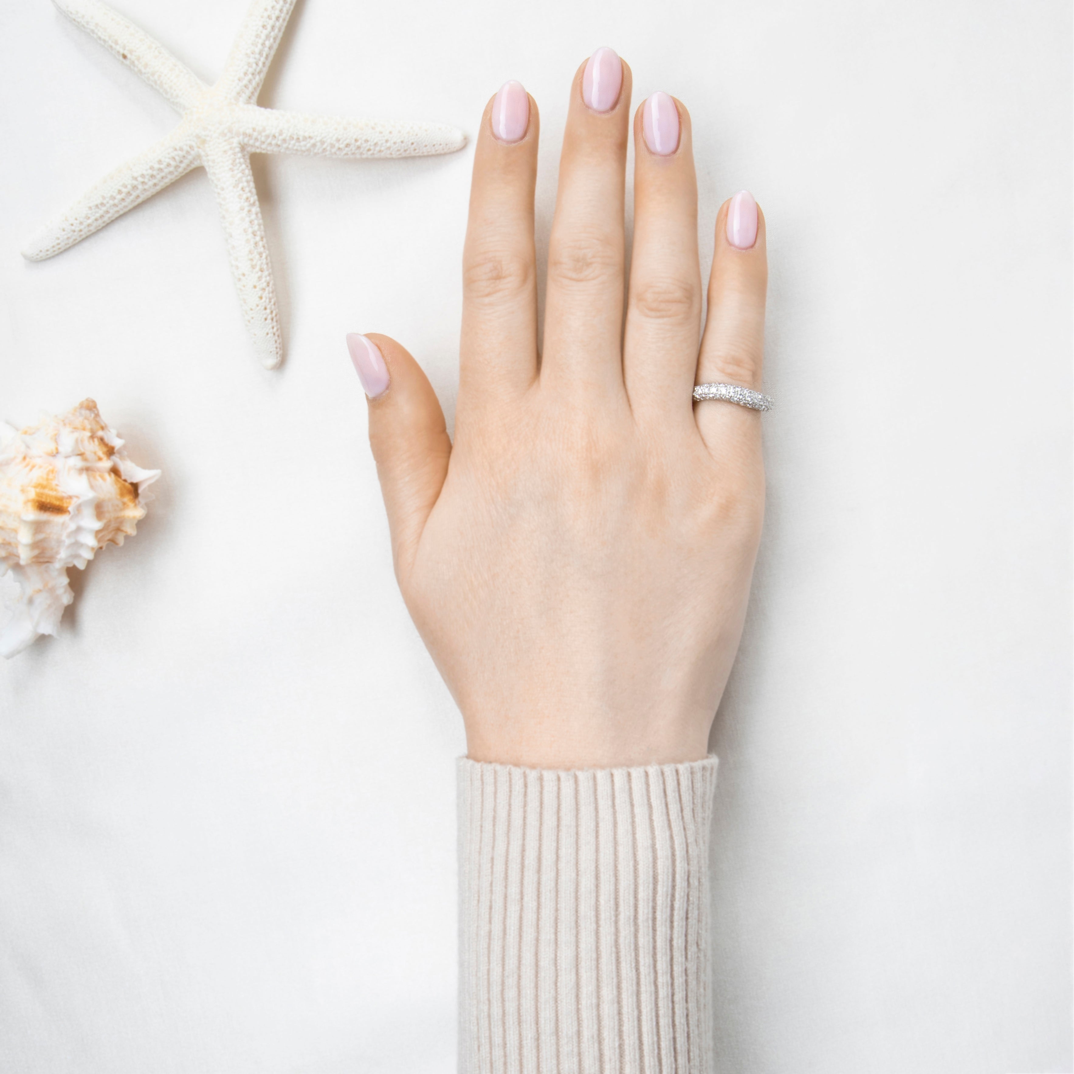 Vintage 18k White Gold .368cttw Diamond Adorned Wave Band Ring 6.25、mySite、hinf8tx79