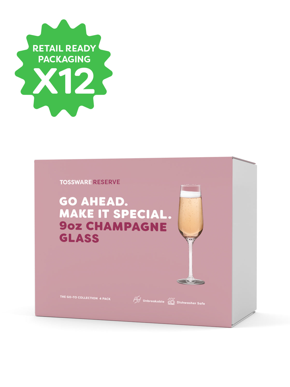 RESERVE 9oz Champagne Tritan Copolyester Glass - Bulk、mySite、camillekostekn