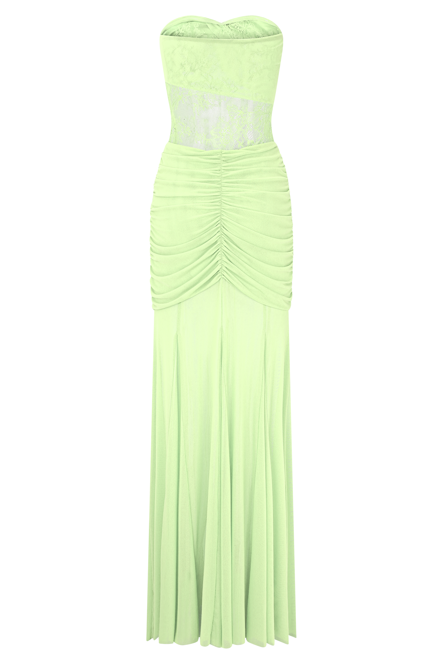 Khadijah Lace And Mesh Maxi Dress - Sage、mySite、solidvoid