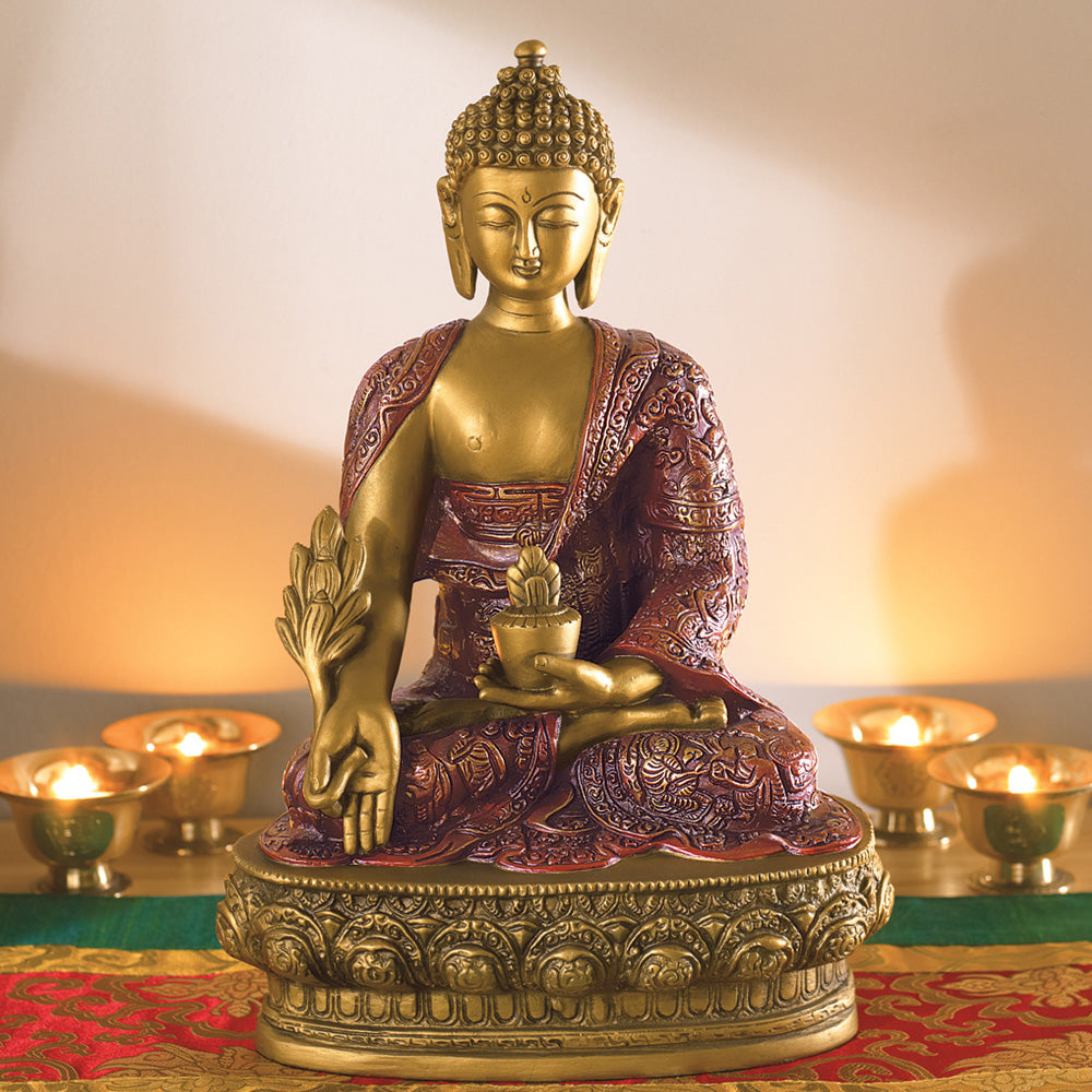 Hand Painted Medicine Buddha Statue, 12、mySite、topwebapps