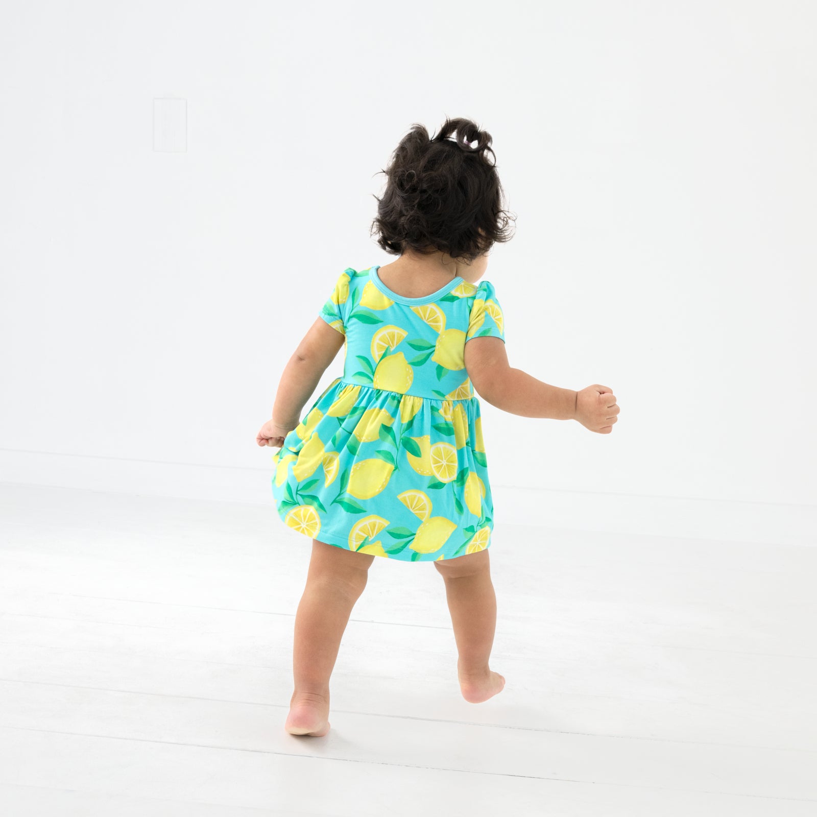 Blue Sunny Citrus Skater Dress with Bodysuit、mySite、g9winljtr