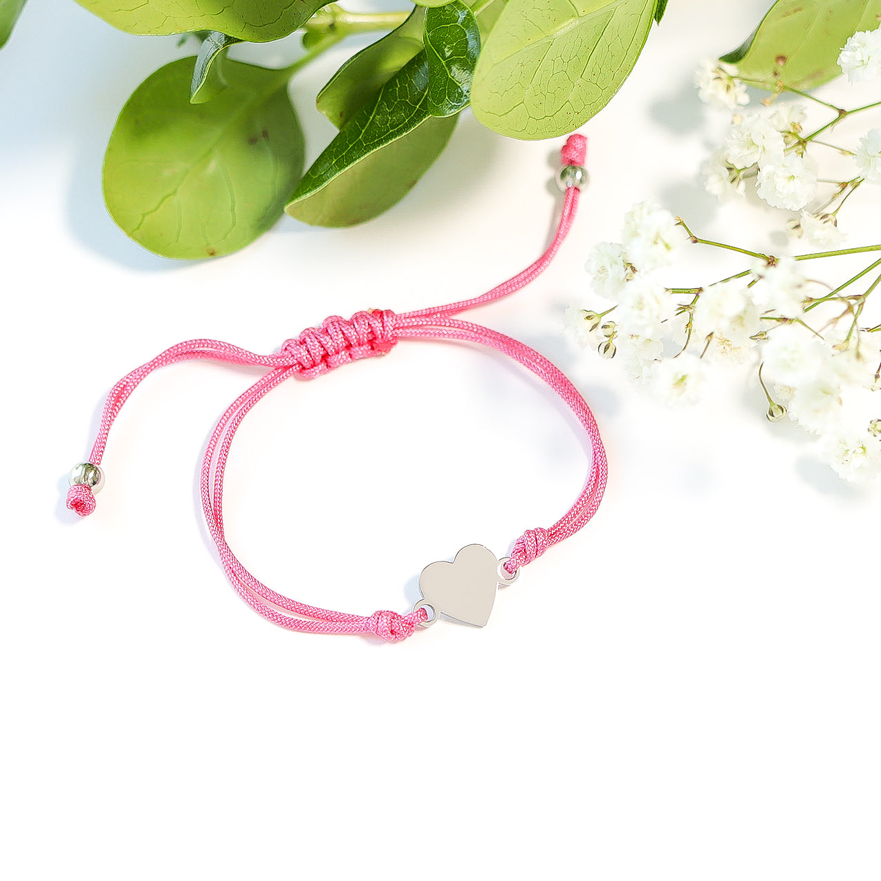 18K Gold PVD Stainless Steel Engravable Heart Friendship Bracelet / SBB0279、mySite、dreamappss