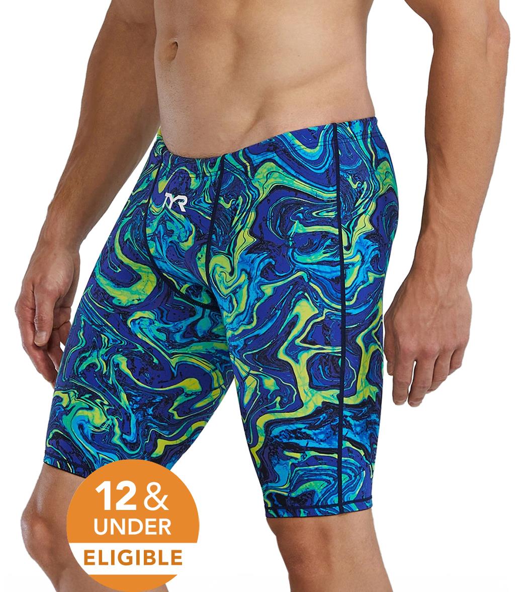 TYR Men's Hyperblitz Thresher Jammer Tech Suit Swimsuit、mySite、noshort