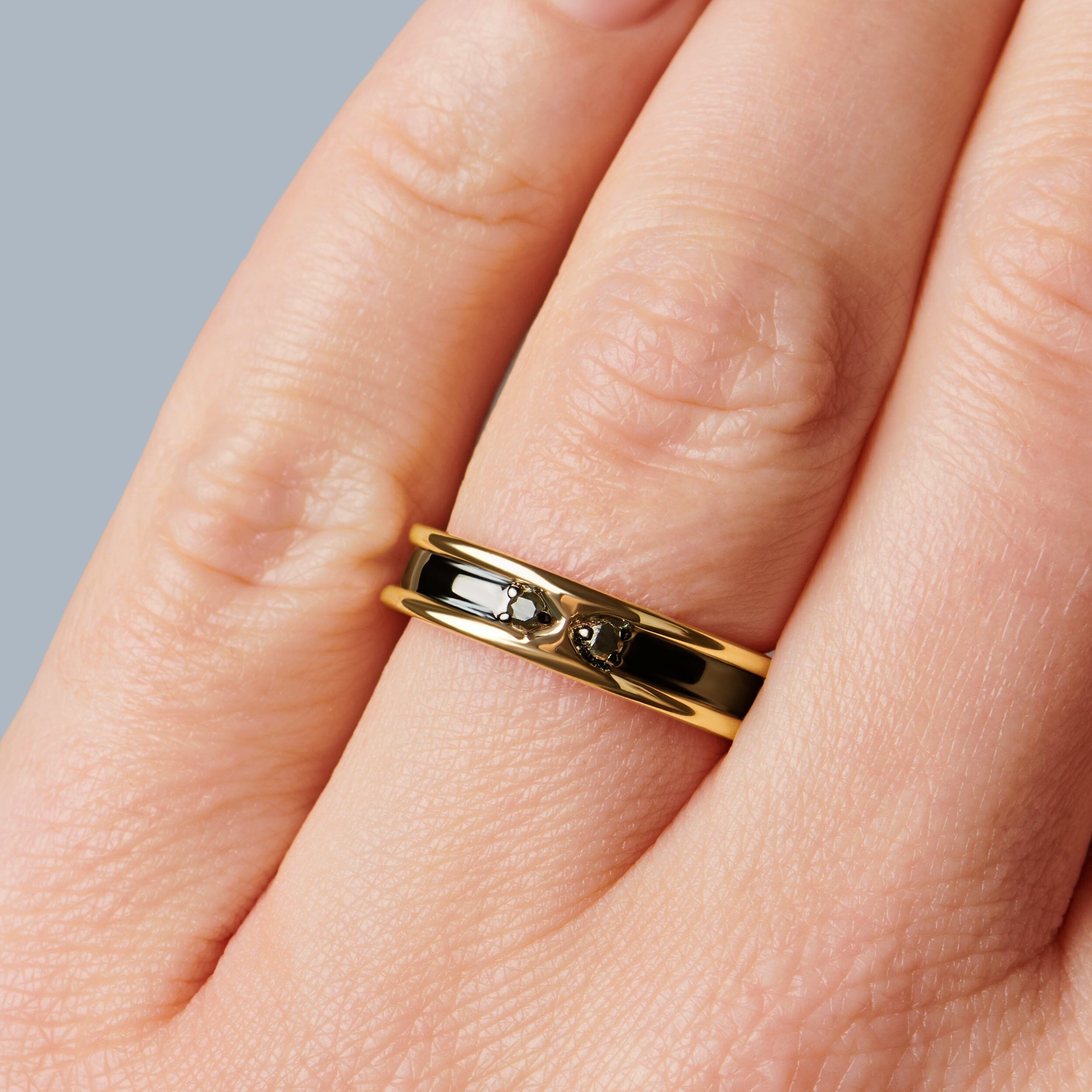 Black Onyx Unisex Ring - Individualist、mySite、hinf8tx79