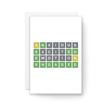  Wordle Engaged Card、mySite、elrpsem3k