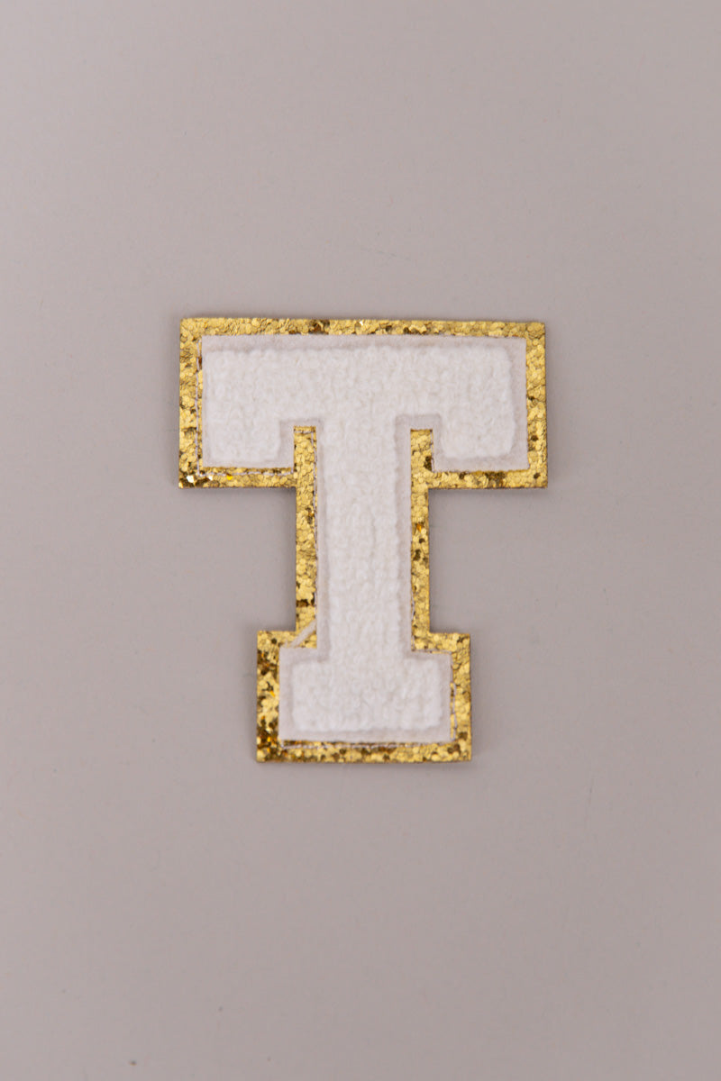 Chenille Adhesive Letter Patches- White 5.5cm、mySite、hinf8tx79