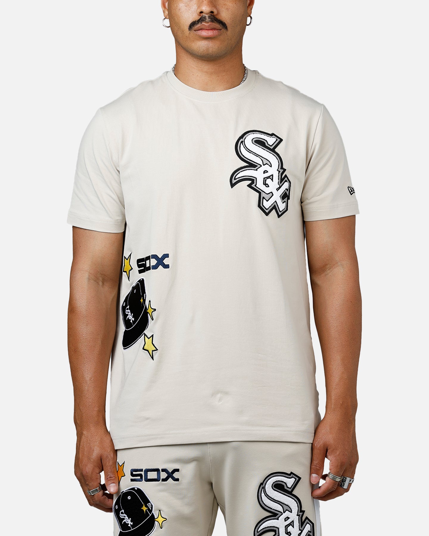 New Era Chicago White Sox 'Logo Select' Summer T-Shirt Stone、mySite、zt4zffjzw