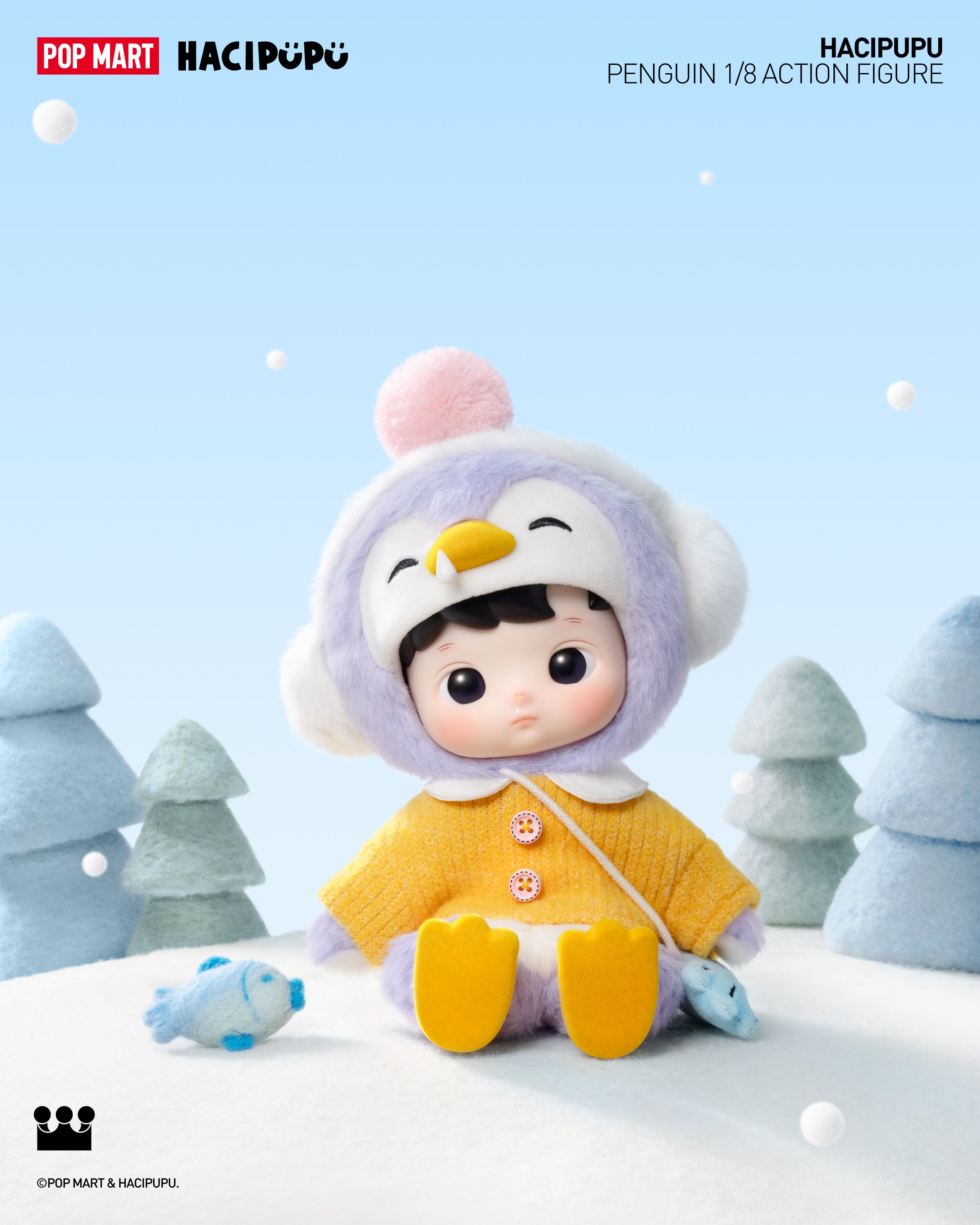  POP MART HACIPUPU Penguin 1/8 Action Figure、mySite、greenlandpopulation