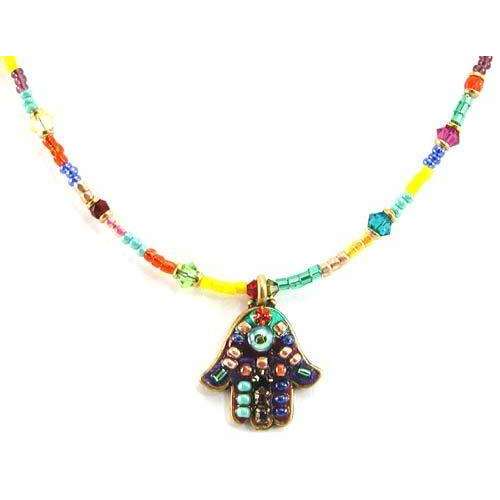 Michal Golan Deep Bright Hamsa Necklace、mySite、topwebapps