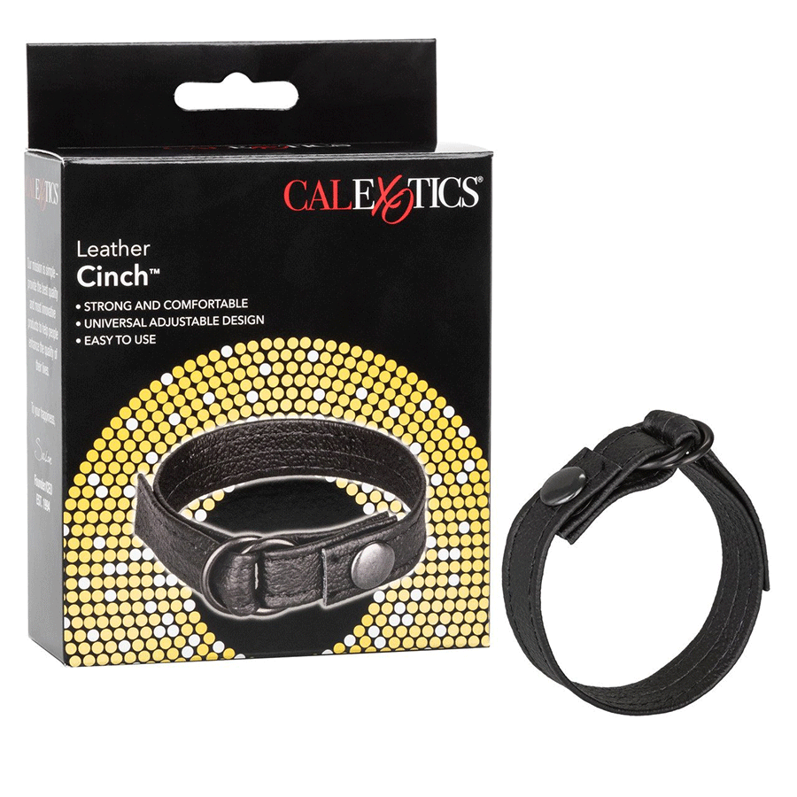 Leather Cinch Adjustable Cock Ring by Cal Exotics、mySite、bottomscart