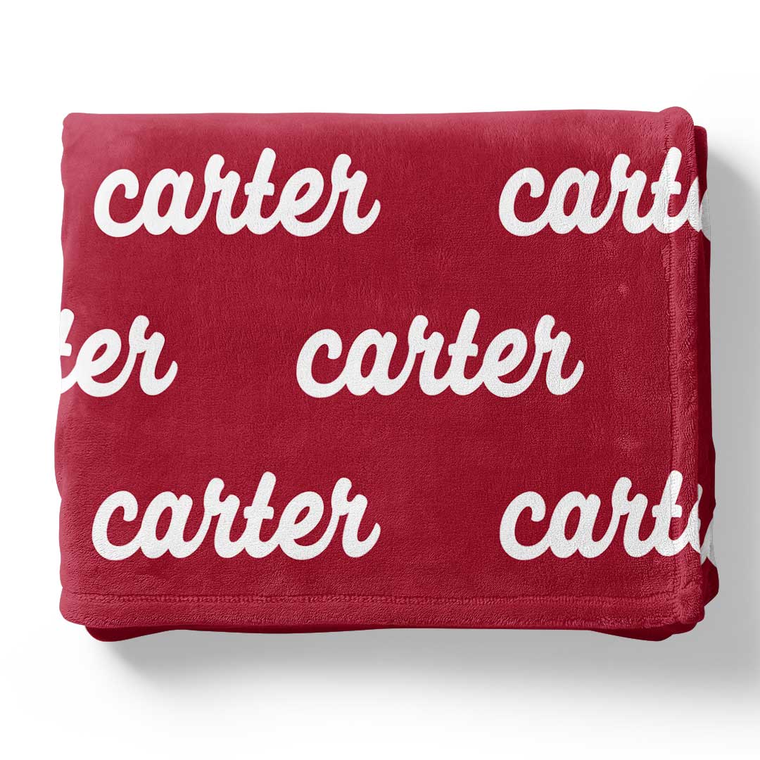  Personalized Color Blanket | Oklahoma Red、mySite、layawaytickets