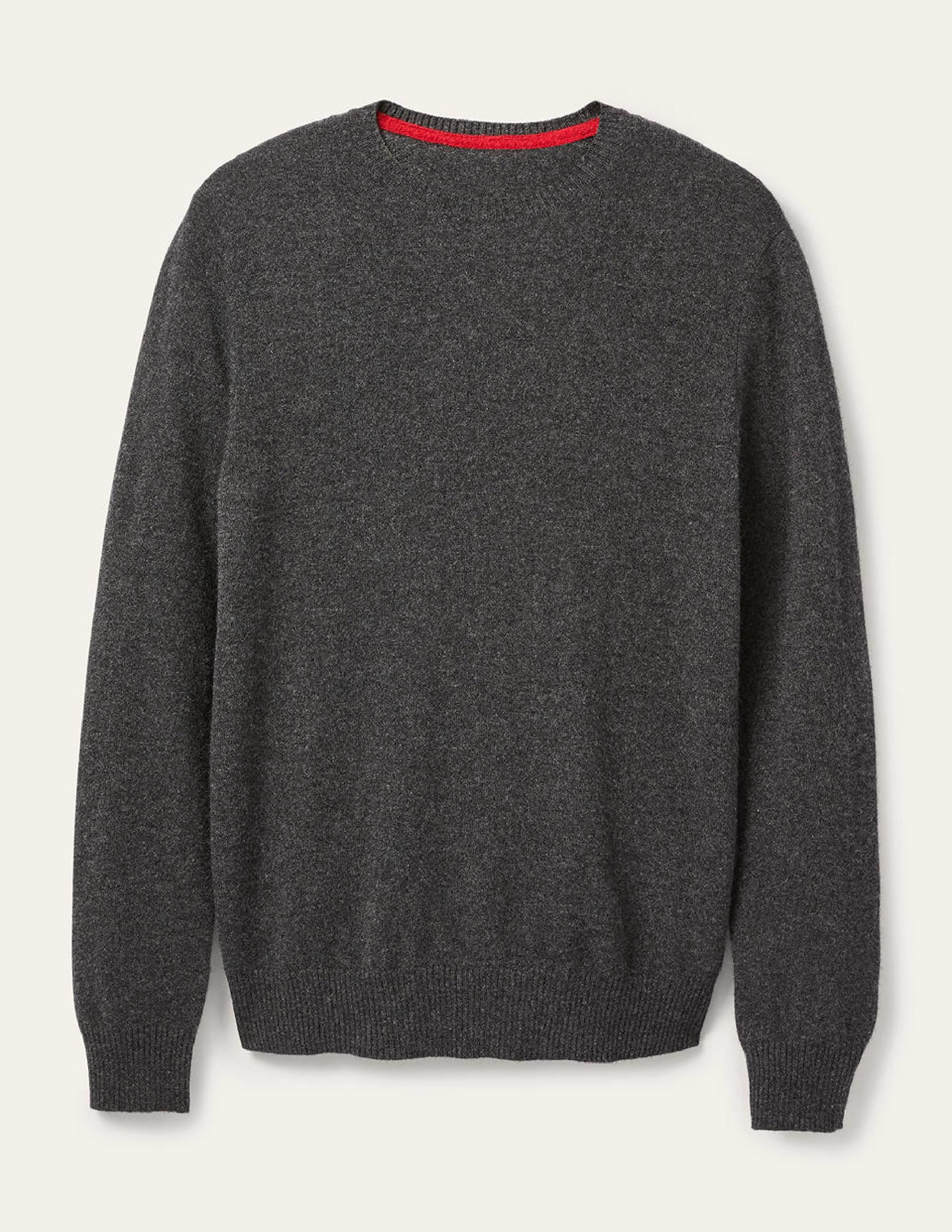  Cashmere Crew Neck Jumper-Dark Grey Melange、mySite、ashleygrahame