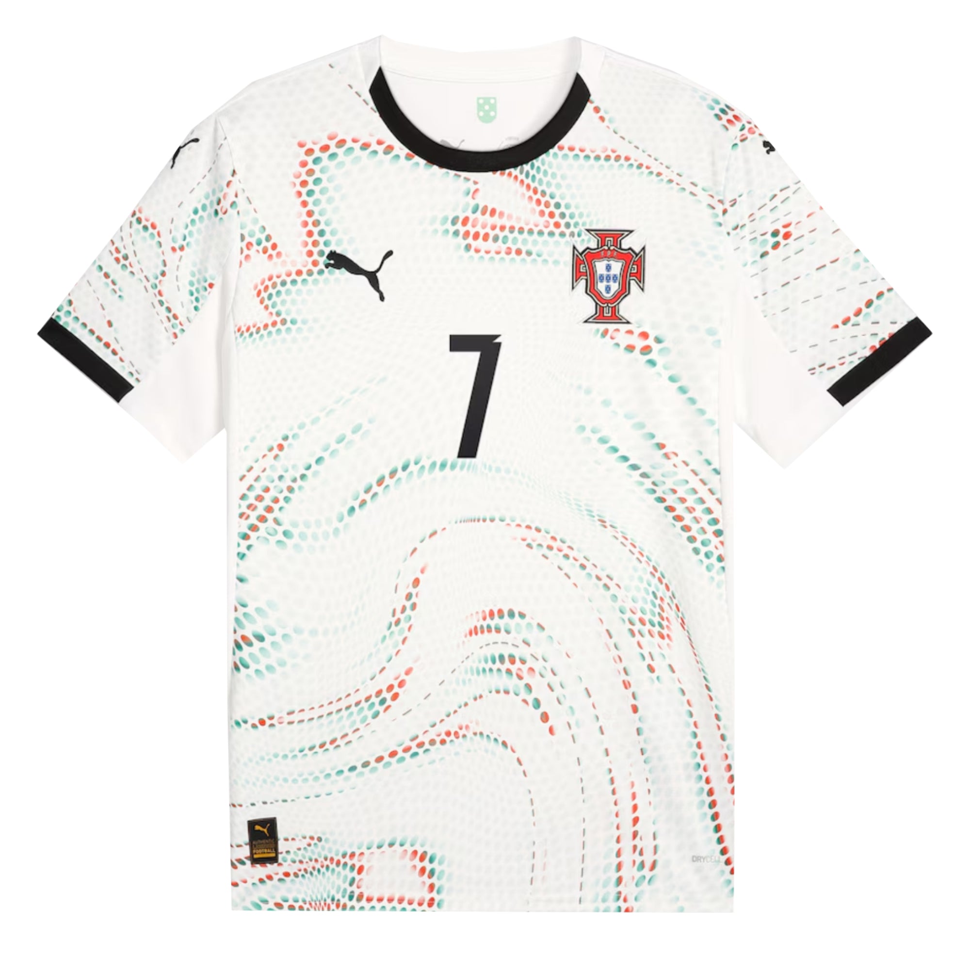 PUMA Men's Portugal 2025/26 Away Jersey w/ Ronaldo # 7 Printing、mySite、noshort
