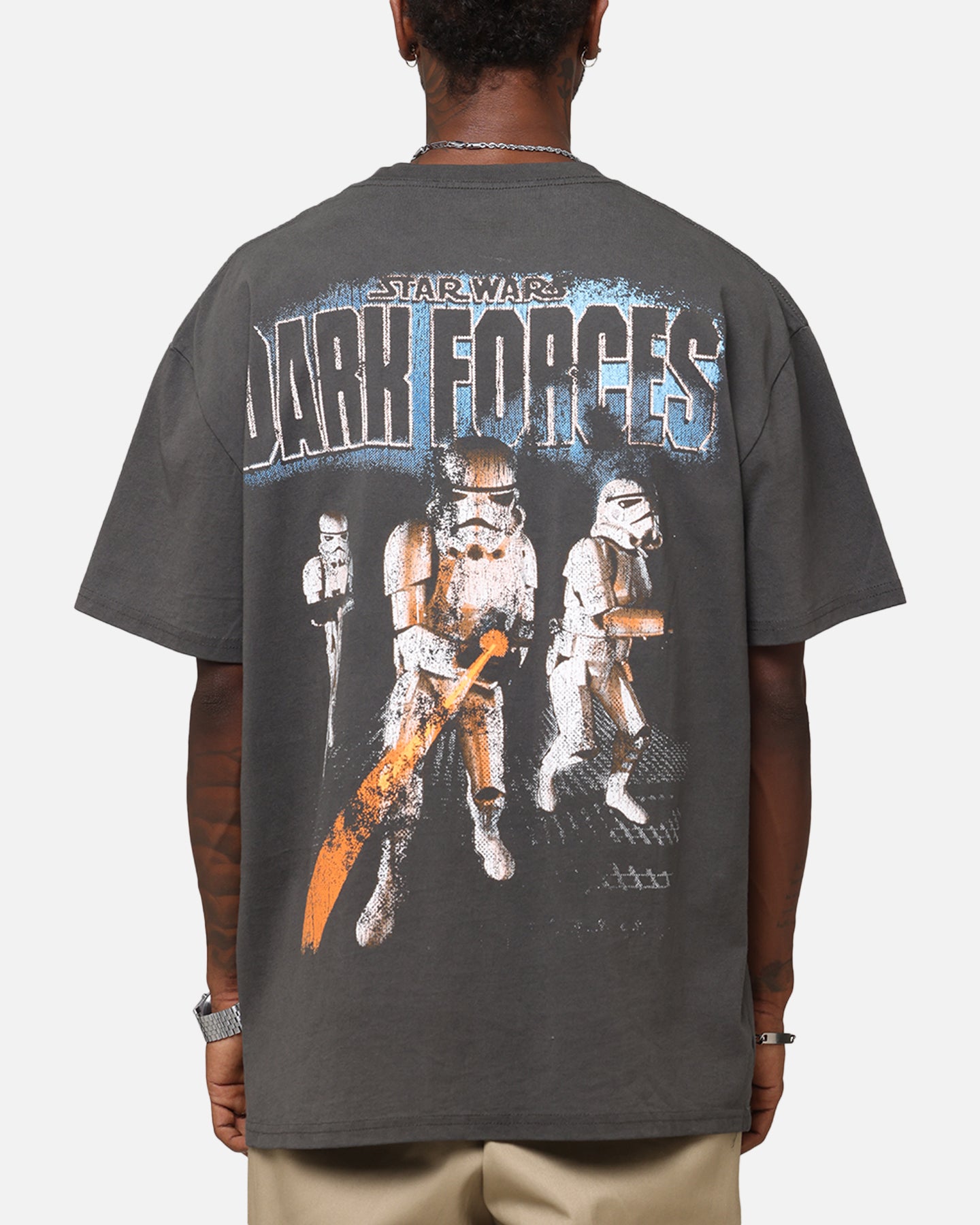 American Thrift Star Wars Battlefront Dark Forces Heavy T-Shirt Black Wash、mySite、zt4zffjzw