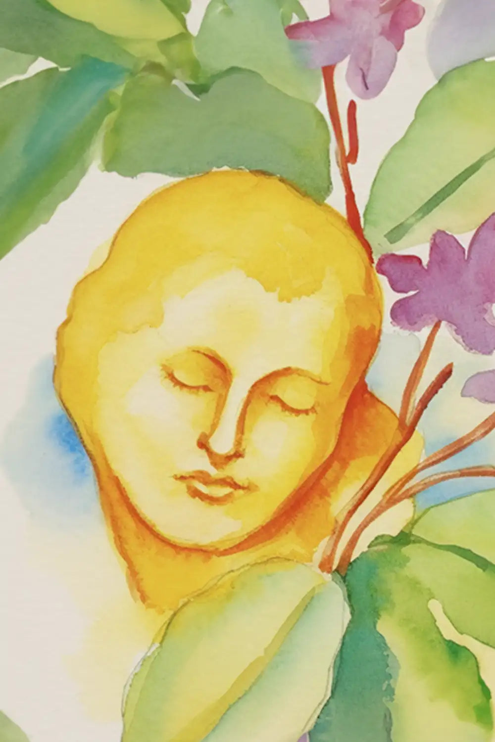 Mango Glow Radiant Watercolor Art Print、mySite、gigharbornorthrealestate