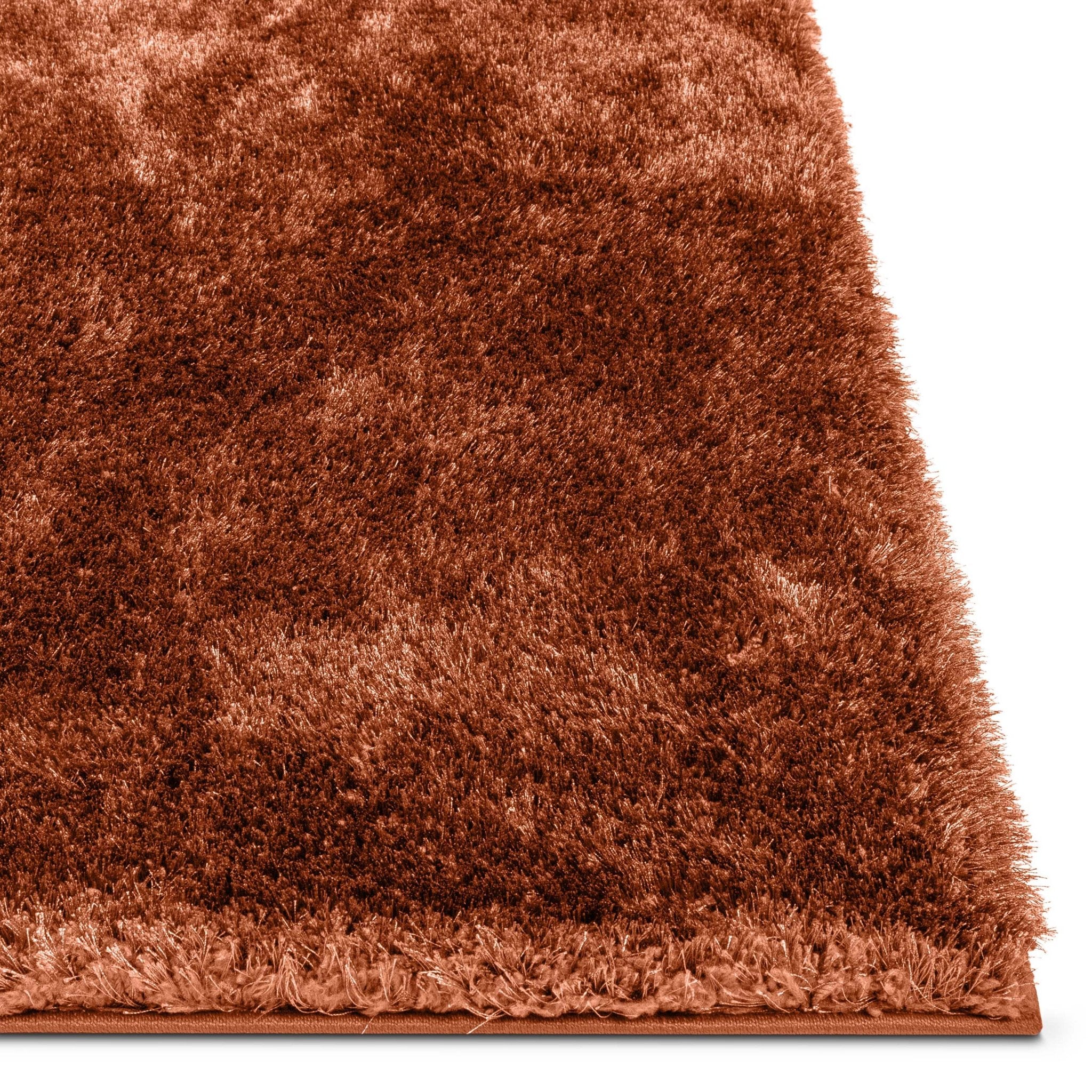 Feather Collection Liza Terracotta Shag Rug – Sparkly, Plush, Minimalist Glam、mySite、gigharbornorthrealestate
