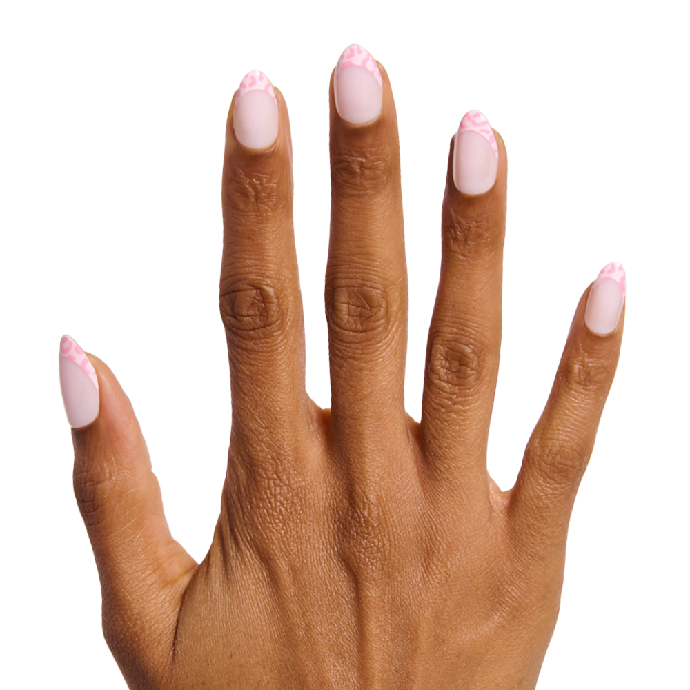 Pink Cheetah - Press-On | Medium | Almond、mySite、solidvoid