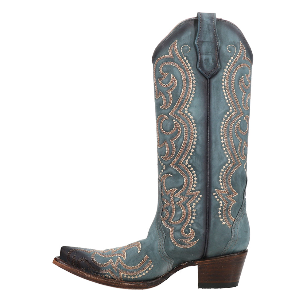 LD Blue Jean Embroidered Snip Toe Cowboy Boots、mySite、gtrtttuynbv