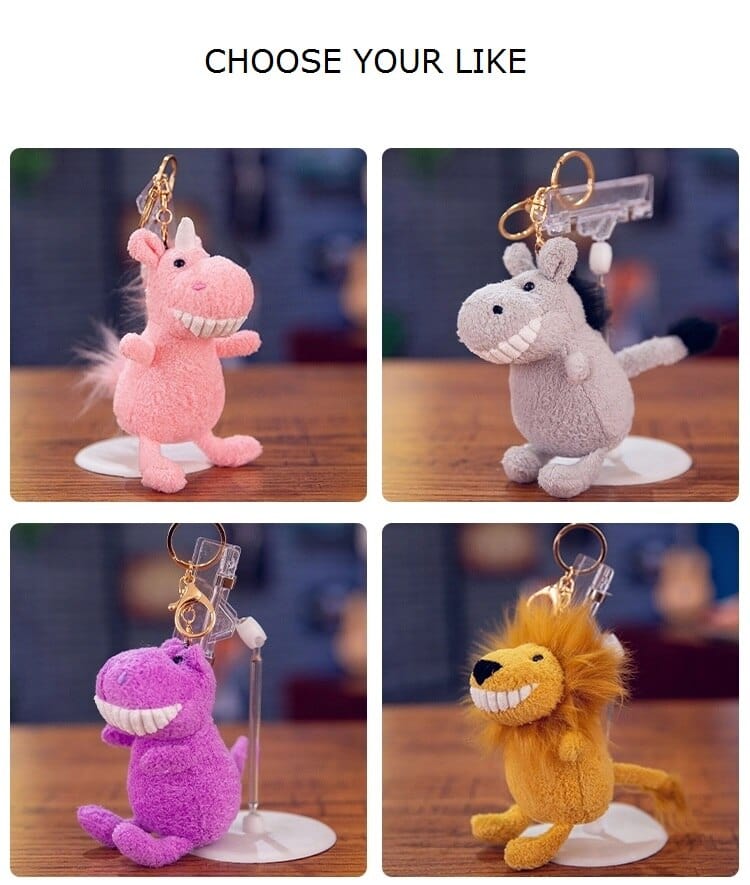 Funny Big Toothed Grin Plush Animals and Keychains TOO CUTE!、mySite、g9winljtr