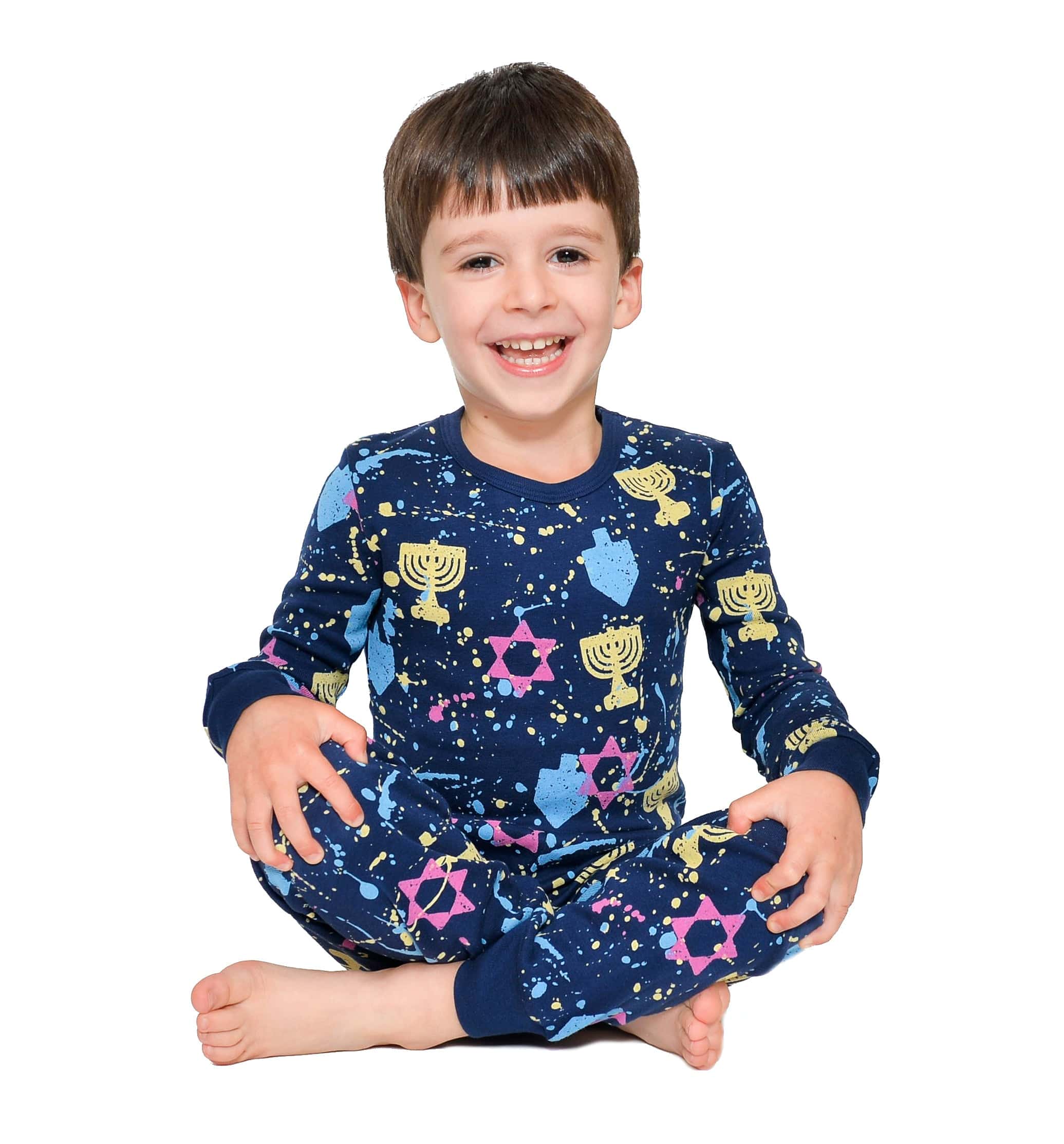 Hanukkah Splatter Paint Pajamas - (Kids Unisex Sizes 2T - 12)、mySite、topwebapps